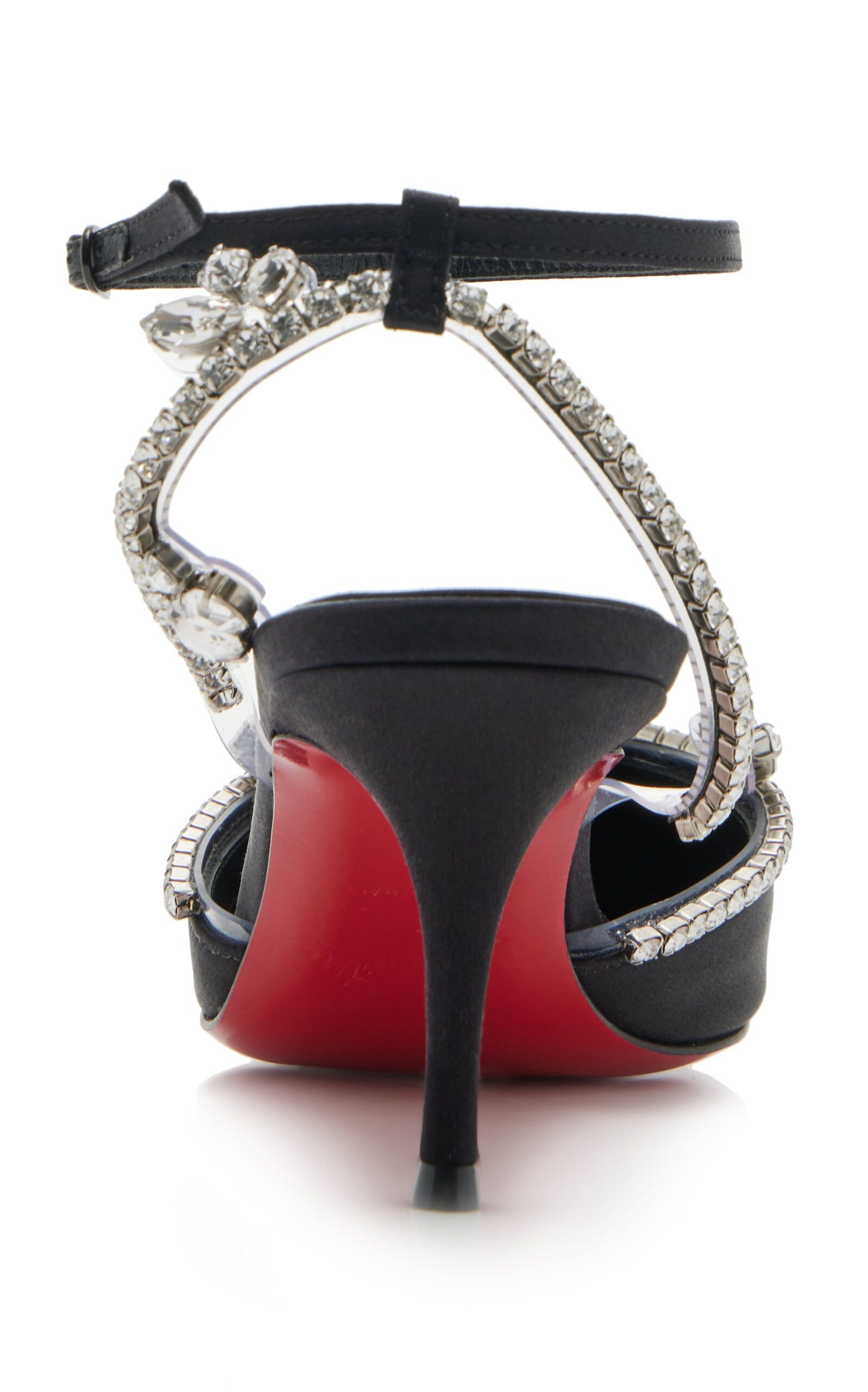 Christian Louboutin o1s1wg110225 Marykate Queen Crepe Satin Pumps in Black Size US 9 / IT 39 - 4 Thumbnail