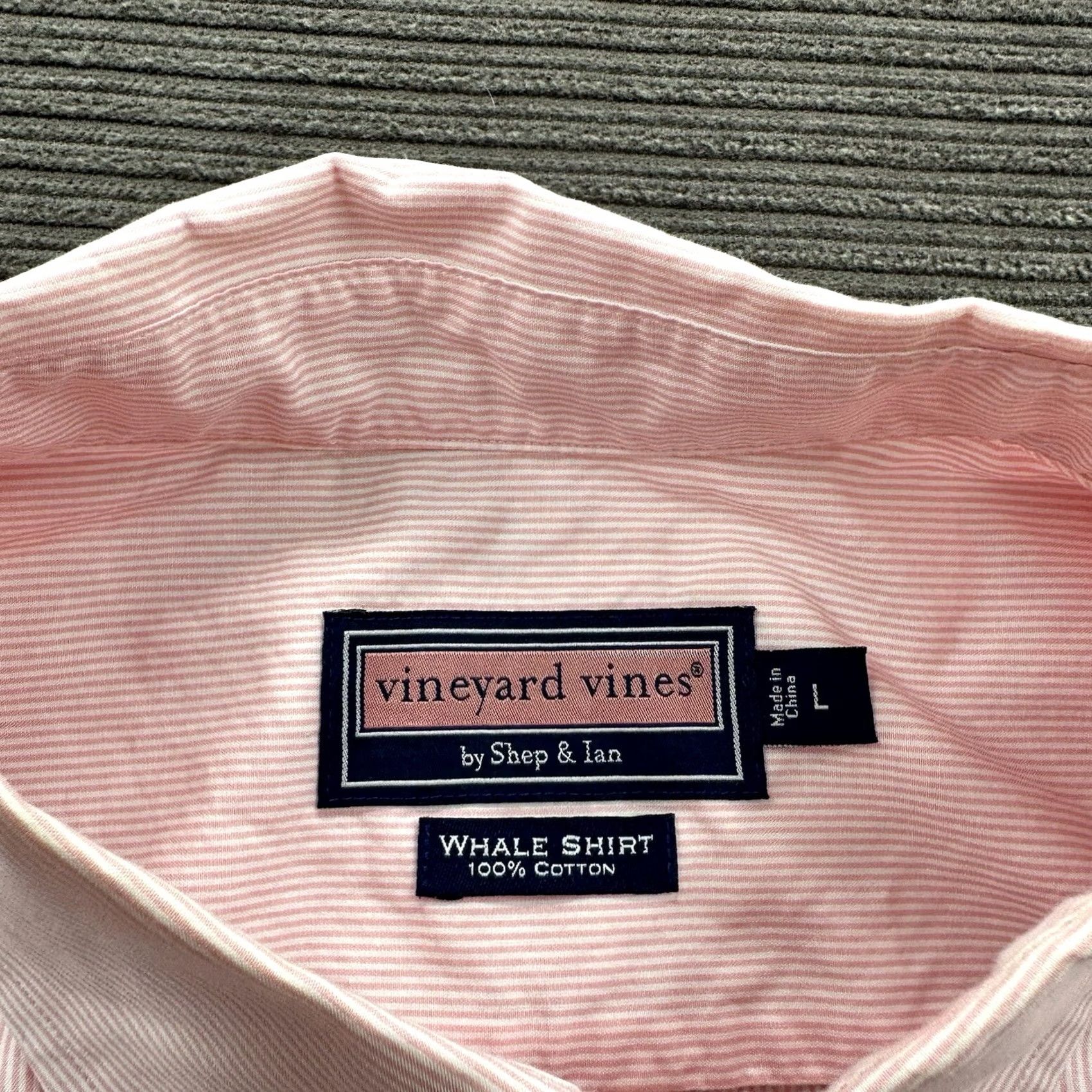 Vineyard Vines VINEYARD VINES Whale Shirt Men L Cotton Pink Striped Button-Up Preppy Crew Neck? (This line intentionally kept as per constraints) Size US L / EU 52-54 / 3 - 4 Thumbnail