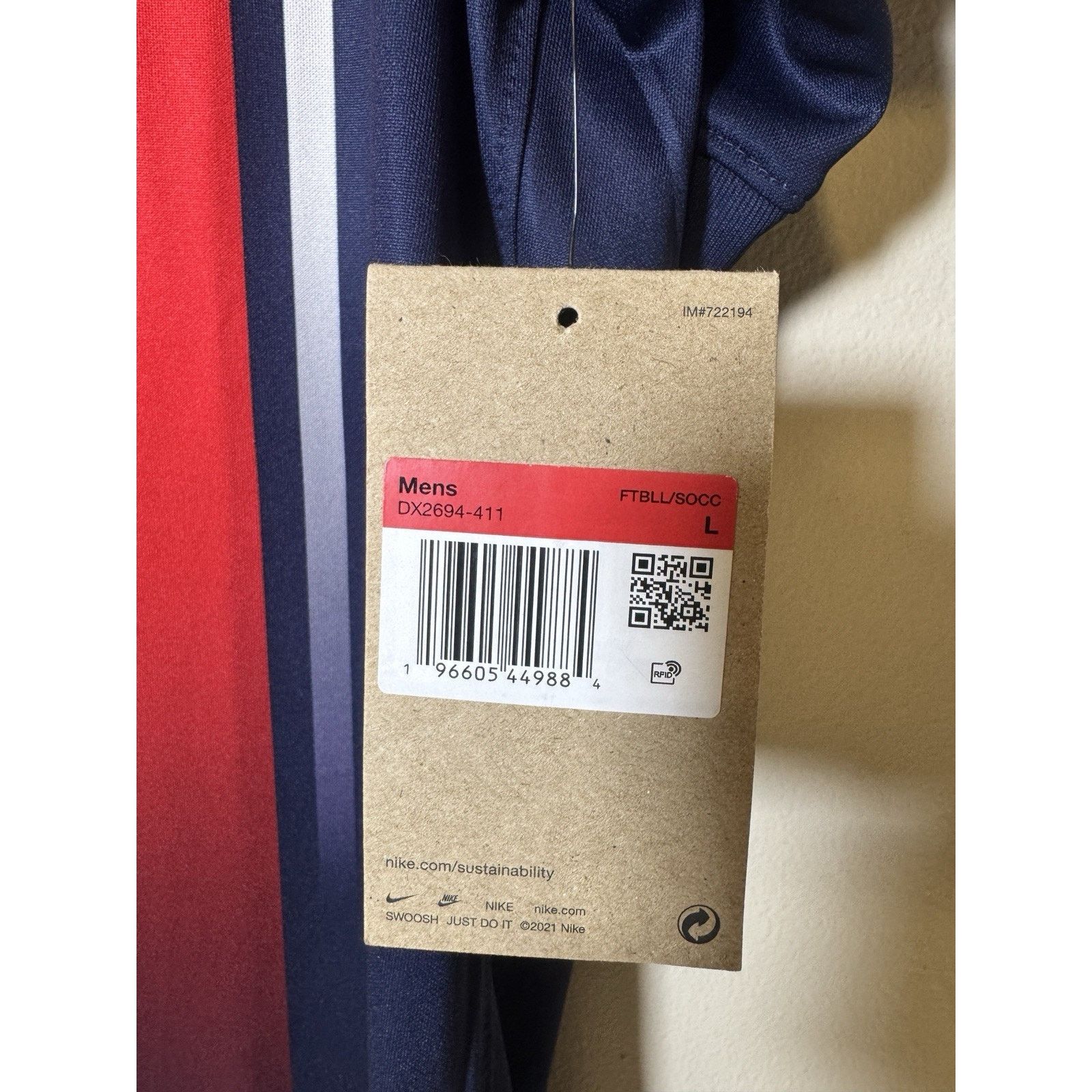 Nike Nike Paris Saint Germain 2023-24 Home Jersey O. Dembélé #10 Size US L / EU 52-54 / 3 - 10 Thumbnail