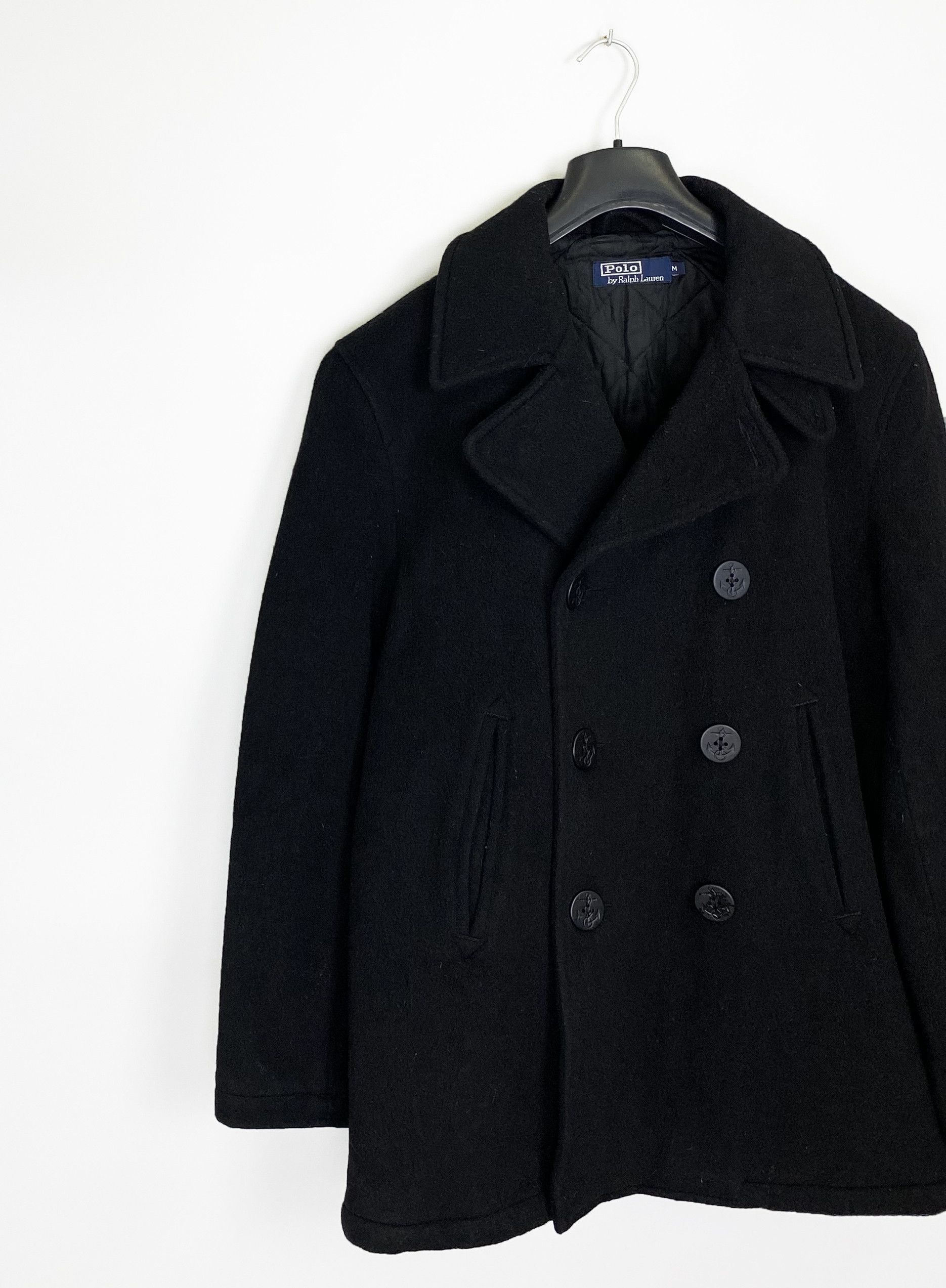 Polo Ralph Lauren POLO RALPH LAUREN Wool Pea Coat Jacket Double Breasted Size US M / EU 48-50 / 2 - 2 Thumbnail