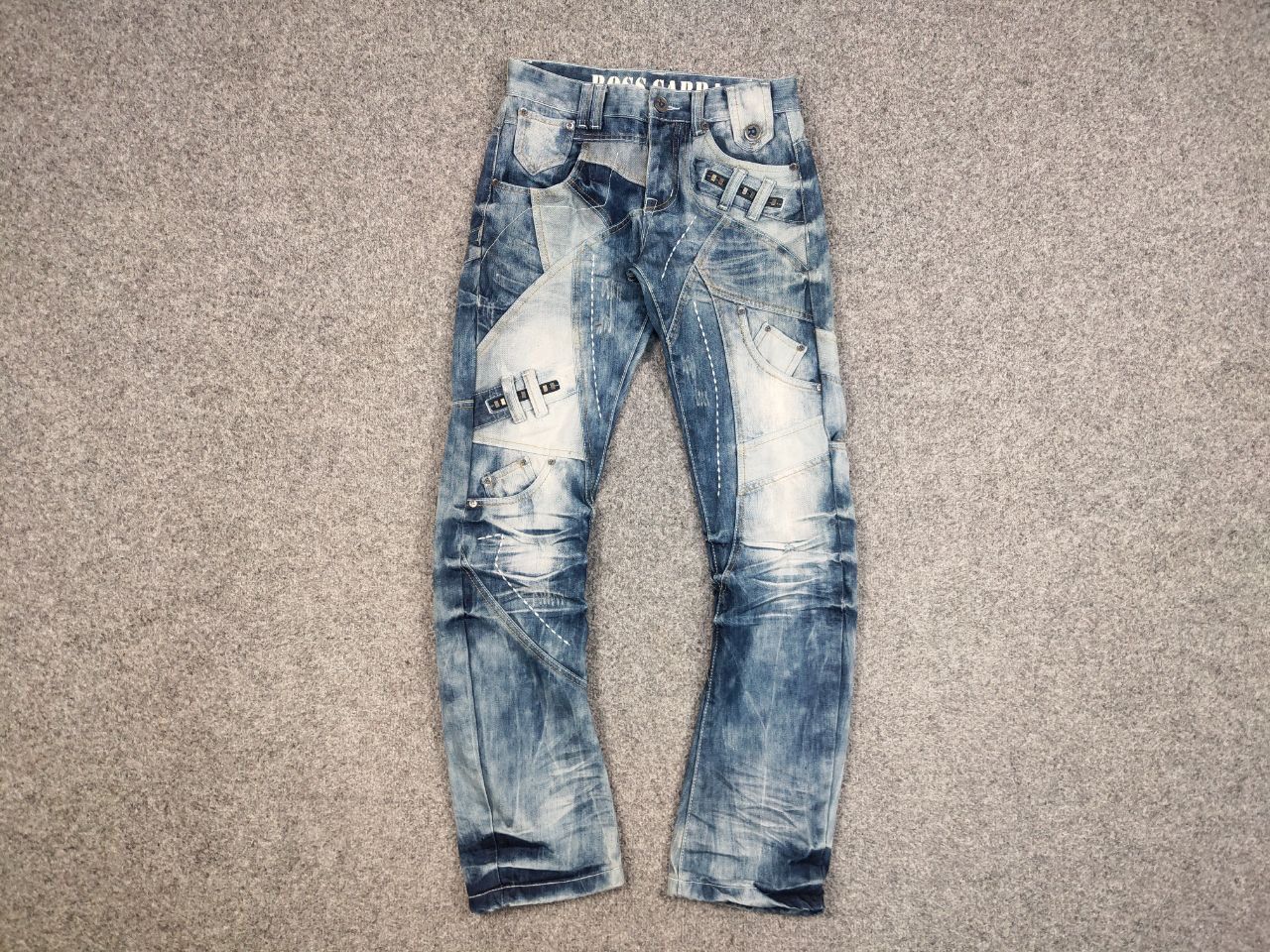 Japanese Brand × Vintage Vintage Japan Ross Carra Cargo Faded Denim Jeans Y2K Style Size US 30 / EU 46 - 4 Thumbnail