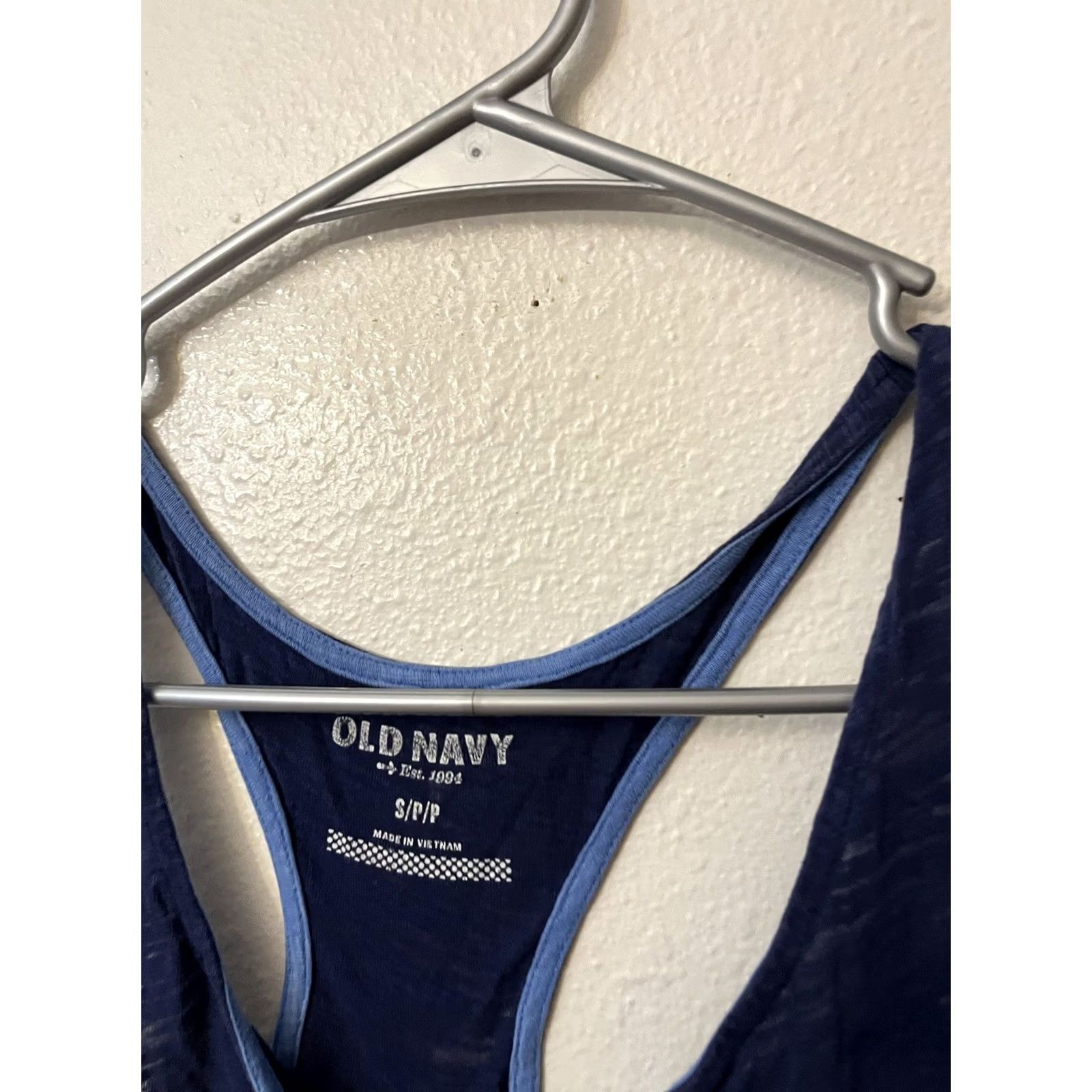 Old Navy Old Navy Tank Top Blue Cotton Round Neck Tank Women S Small Slim Shirt Size S / US 4 / IT 40 - 3 Thumbnail
