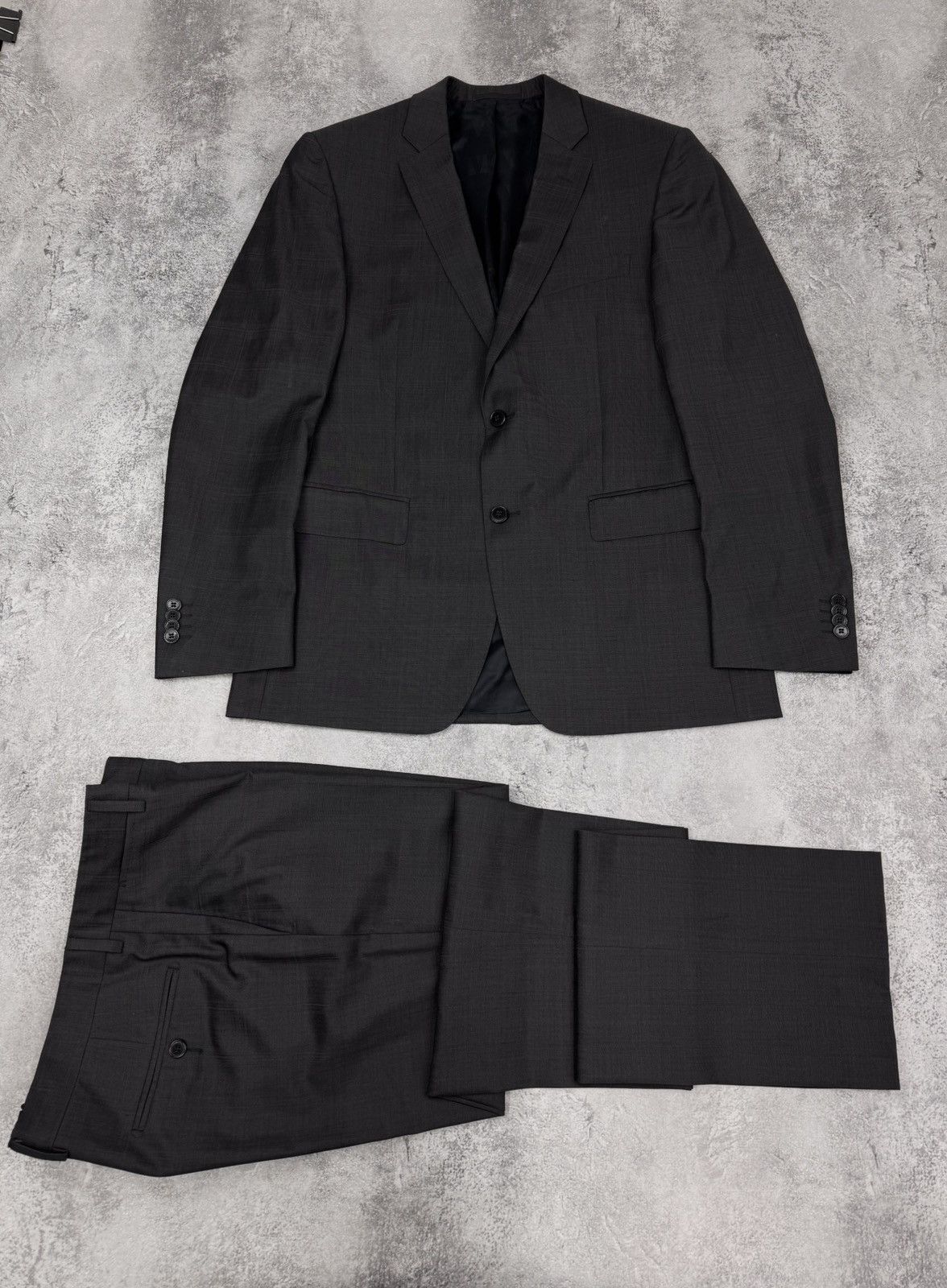 Versace Versace Men Check Suit Set Dark Grey Size M Size 50R - 1 Thumbnail