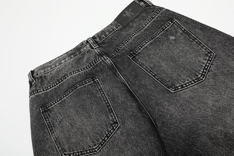 Vintage Men's distressed loose street vintage washed gradient jeans Size US 32 / EU 48 - 4 Thumbnail