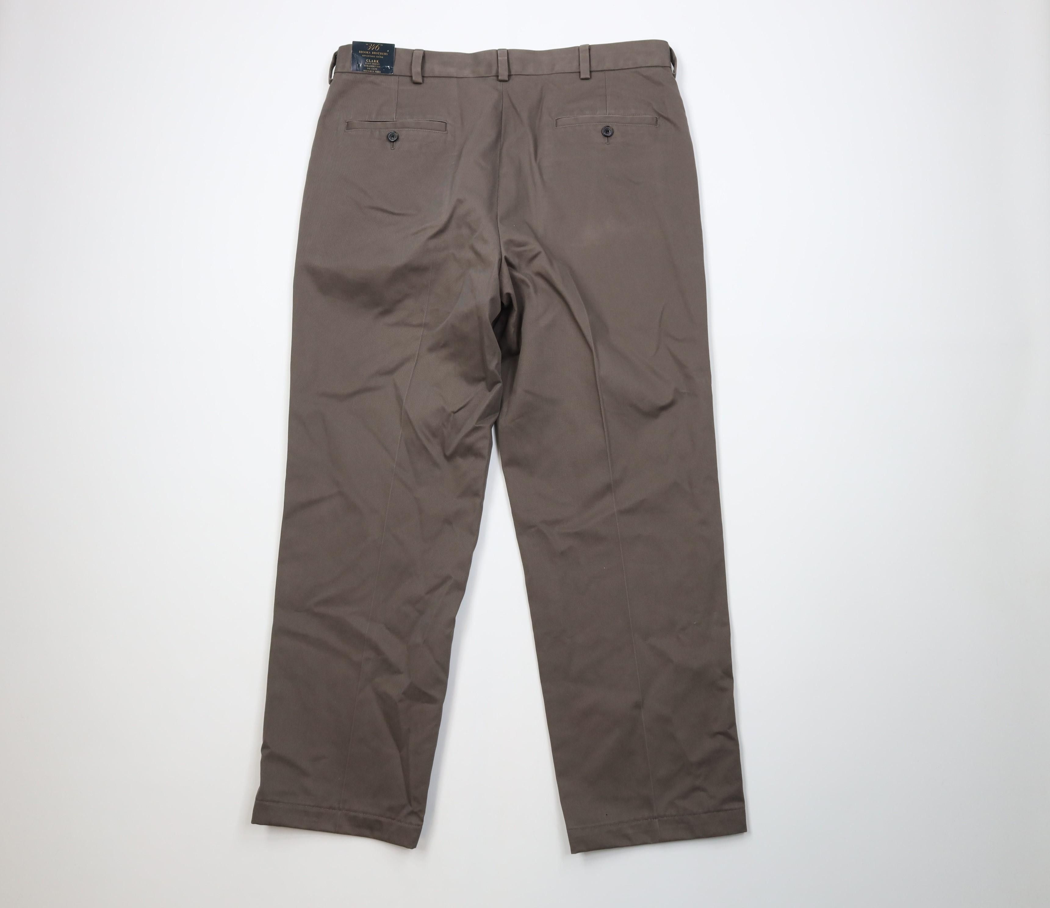 Brooks Brothers Deadstock Vintage Brooks Brothers Advantage Chino Pants Gray Size US 37 - 9 Thumbnail