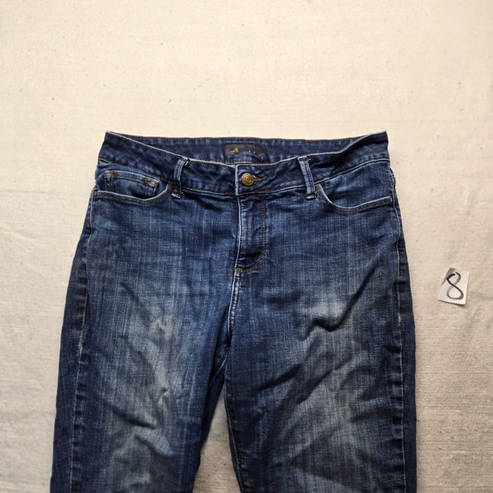 Lee VINTAGE Lee Women's Jeans Size 10 Short Regular Fit Straight Leg Distressed Shaping Blue Size 32" / US 10 / IT 46 - 2 Thumbnail