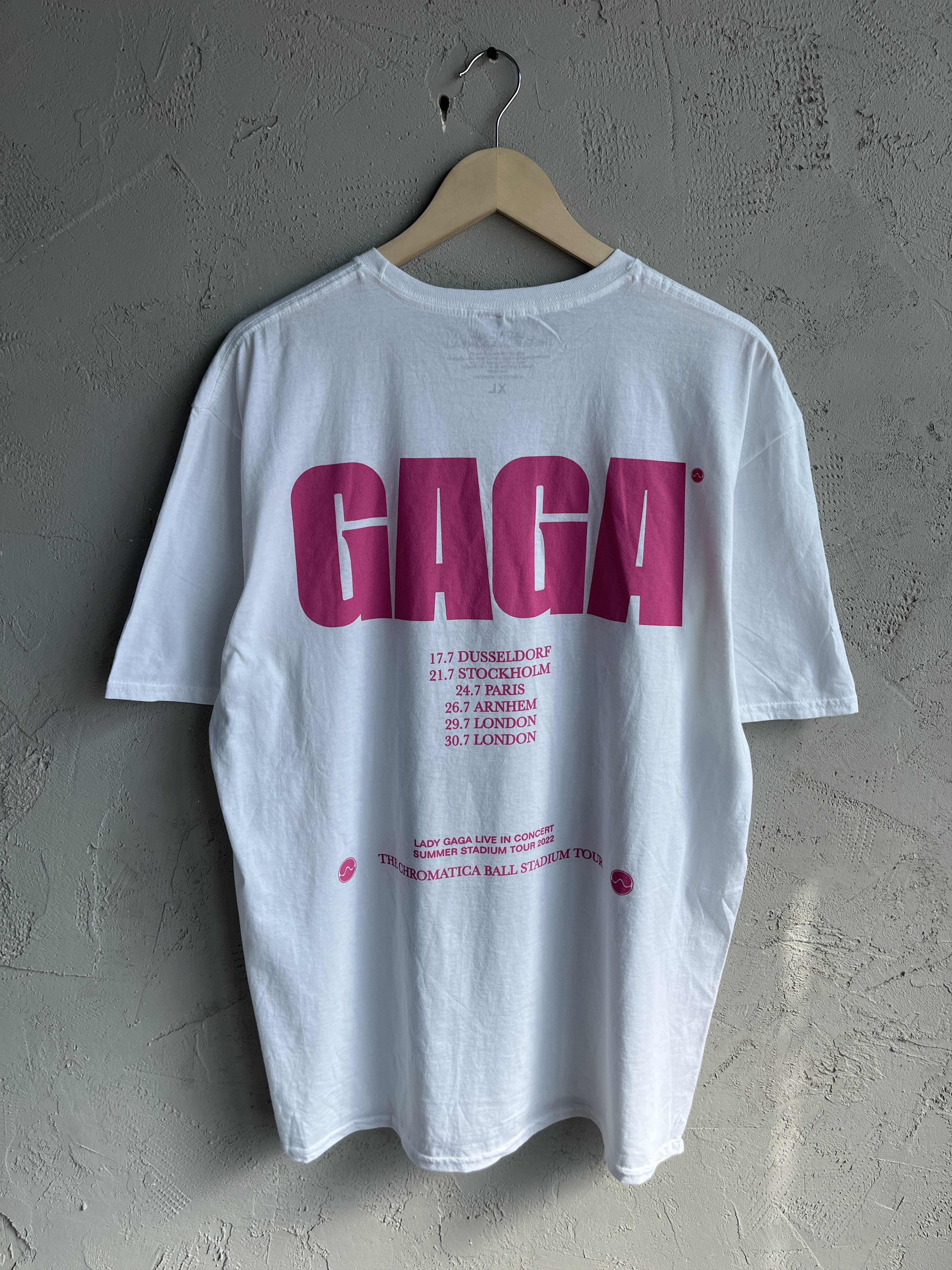 Band Tees Lady Gaga The Chromatica Ball Tour T-shirt Big Logo Face Size US XL / EU 56 / 4 - 4 Thumbnail