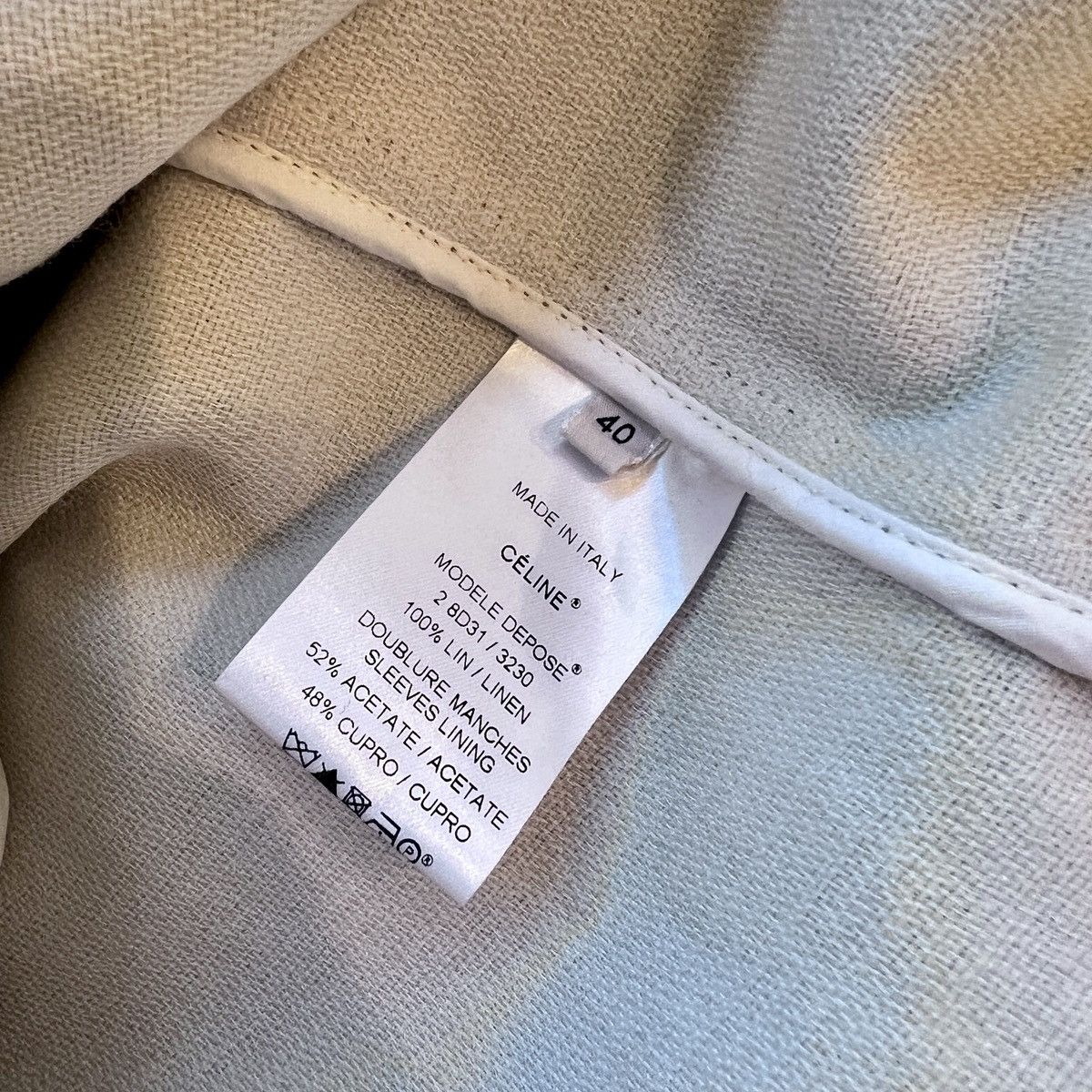Celine Céline coat linen Archive piece Size S / US 4 / IT 40 - 8 Thumbnail