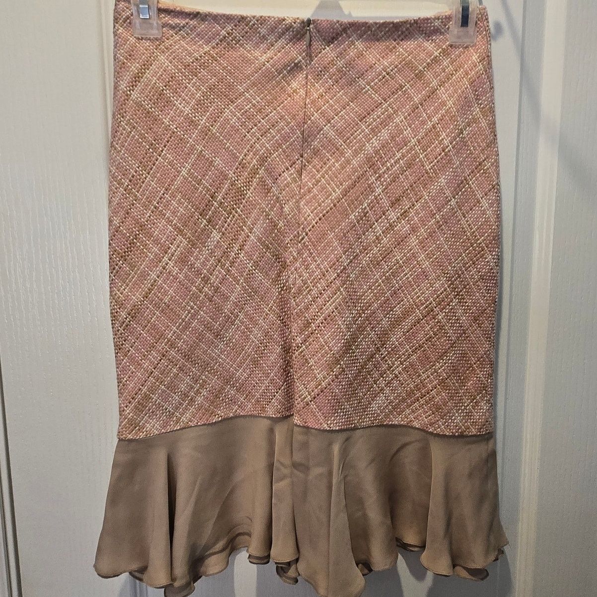 Bill Blass VTG Bill Blass Evening Separates sz 8 pink tweed silk ruffle Size M / US 6-8 / IT 42-44 - 9 Thumbnail