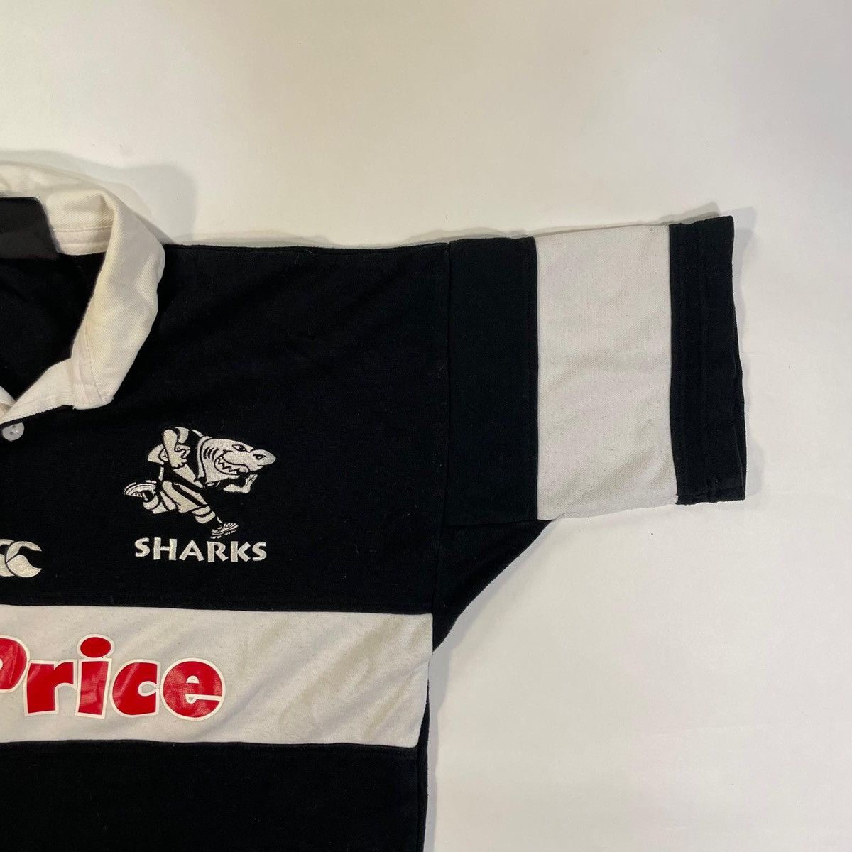Other Black and white Sharks Canterbury rugby jersey polo shirt Size US M / EU 48-50 / 2 - 4 Thumbnail