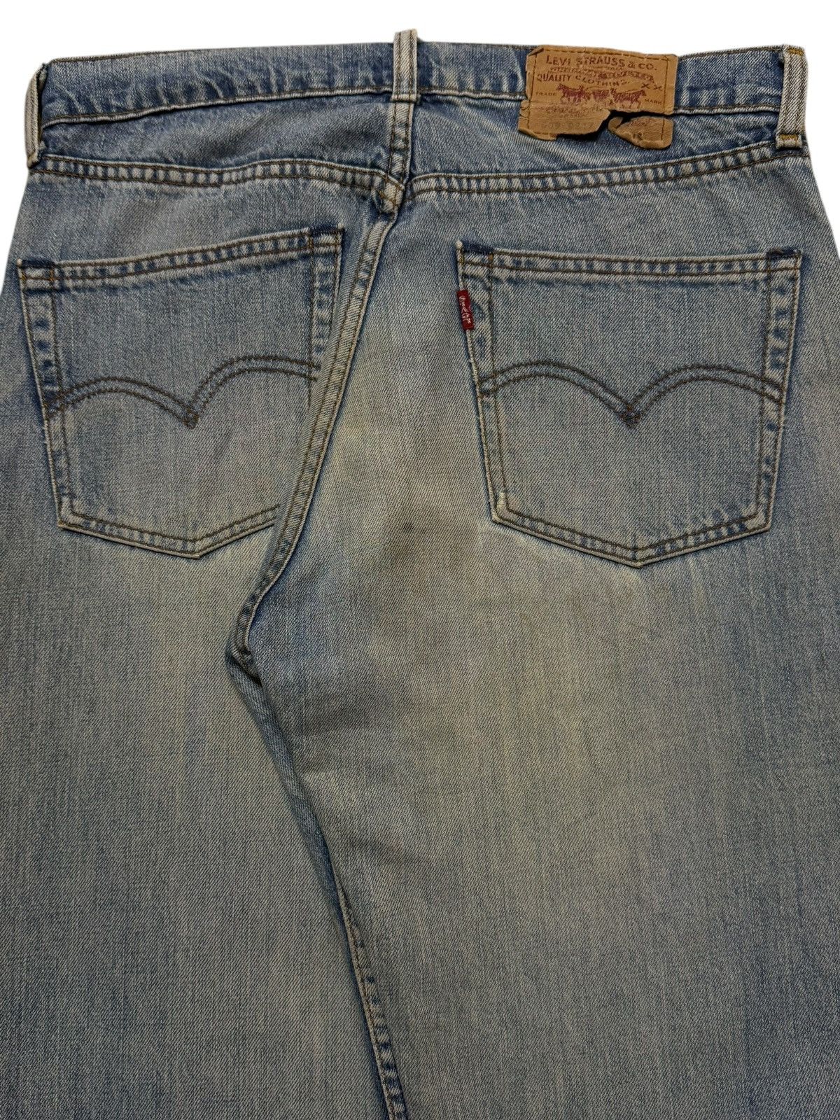 Levi's Vintage Clothing Vintage Y2K Levis 509 Blue Faded Distressed Wide Leg Baggy Size US 31 - 5 Thumbnail
