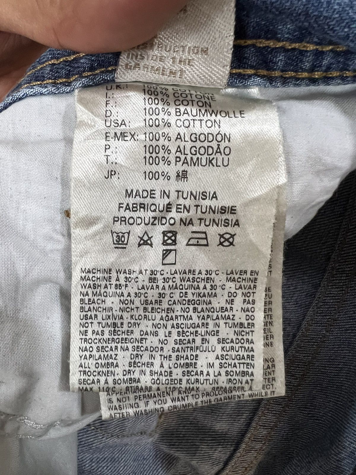 Diesel 🔥Vintage Diesel Industry Cropped Distressed Denim Size US 33 - 18 Thumbnail