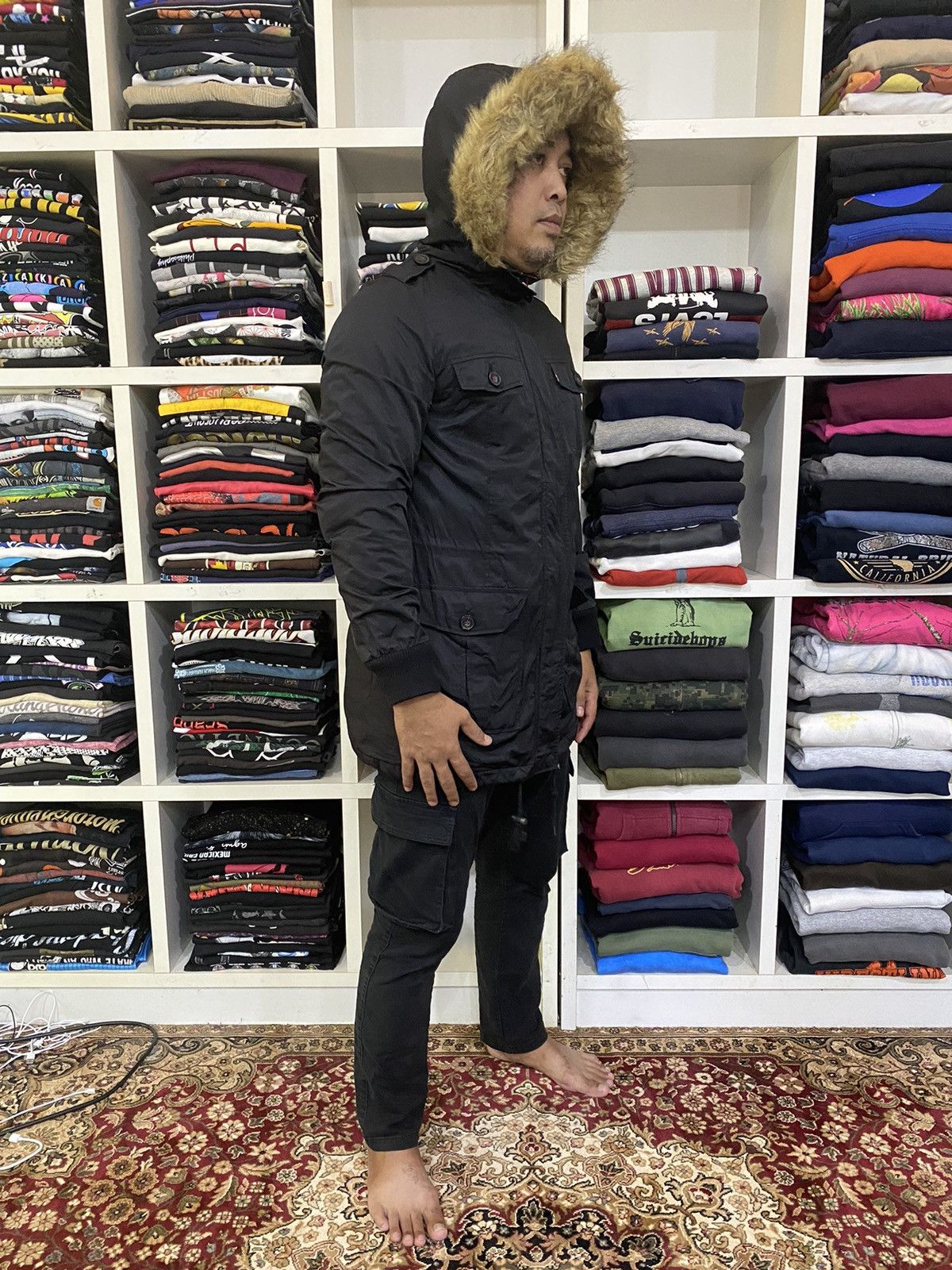 If Six Was Nine × Levi's Levis Fur Parka Jacket Size US M / EU 48-50 / 2 - 17 Thumbnail