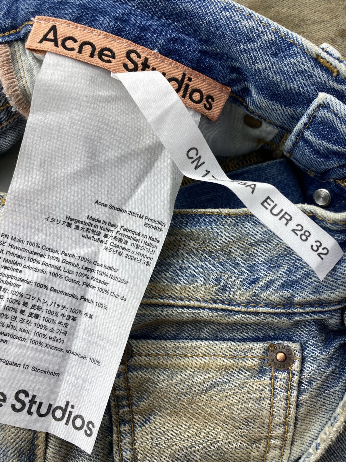 Acne Studios 2021 Penicillin Jeans Size US 28 / EU 44 - 5 Thumbnail