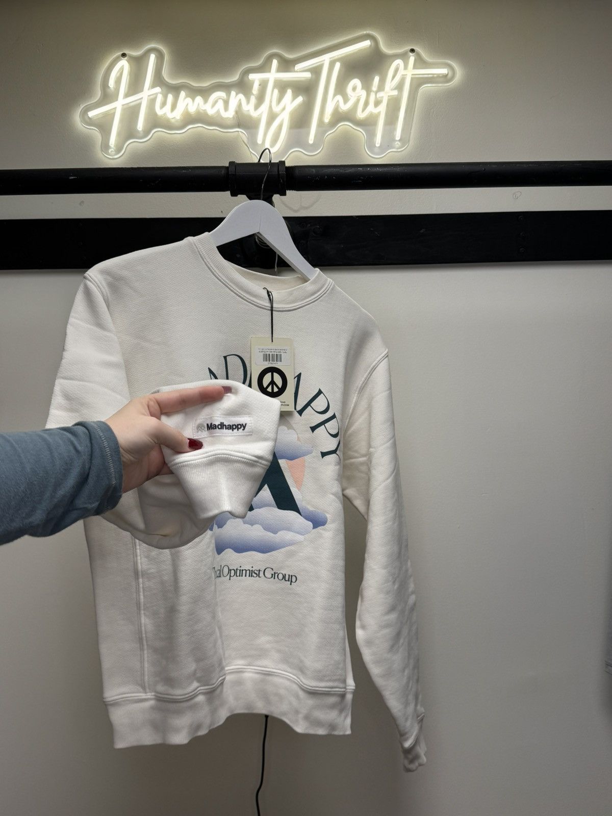 Madhappy MADHAPPY Unisex Outdoors Printed Sweatshirt Tofu Size XS / US 0-2 / IT 36-38 - 4 Thumbnail