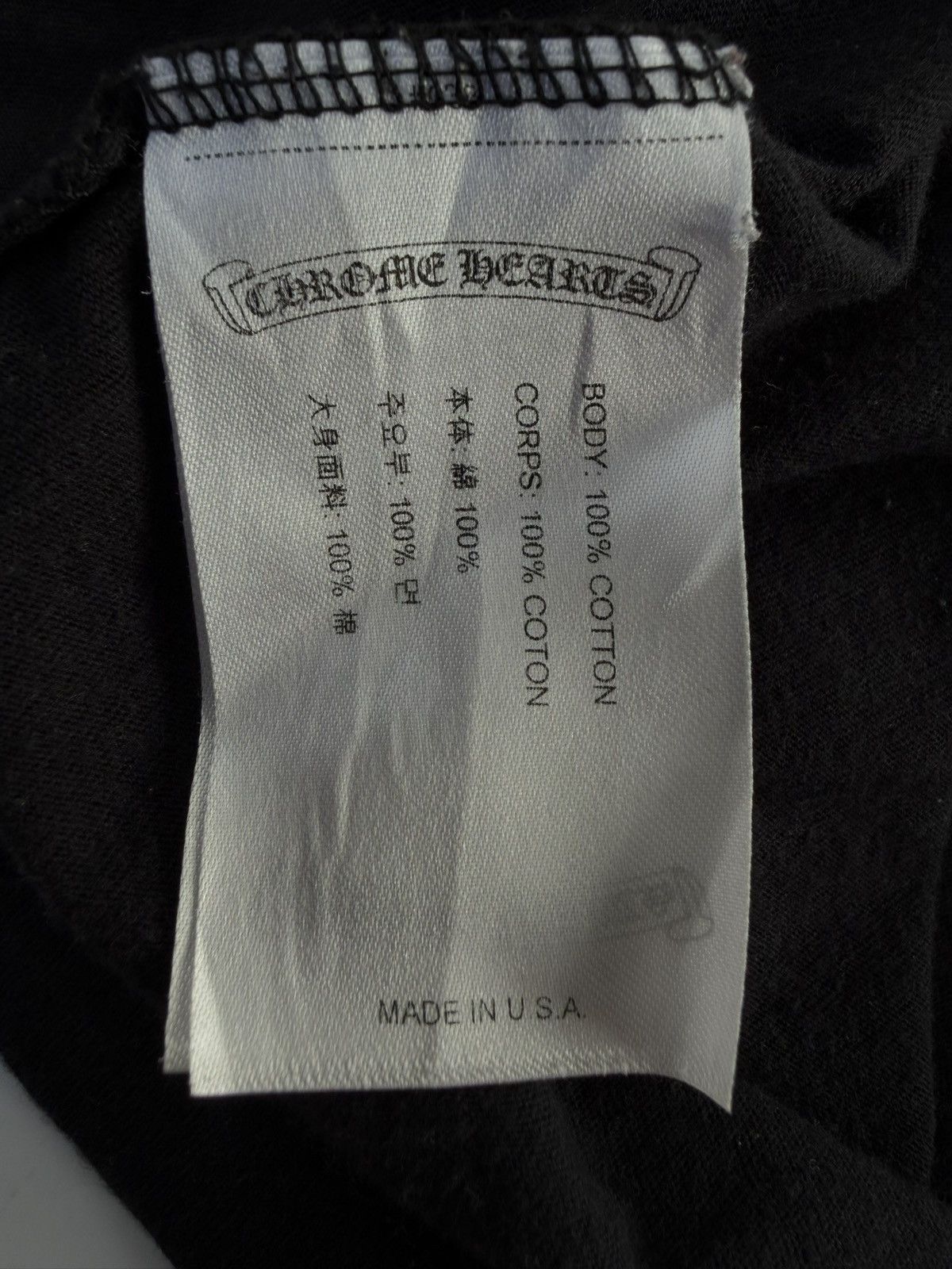 Chrome Hearts Chrome Hearts Multi Color Cross Cemetery Pocket Tee Size US M / EU 48-50 / 2 - 7 Thumbnail
