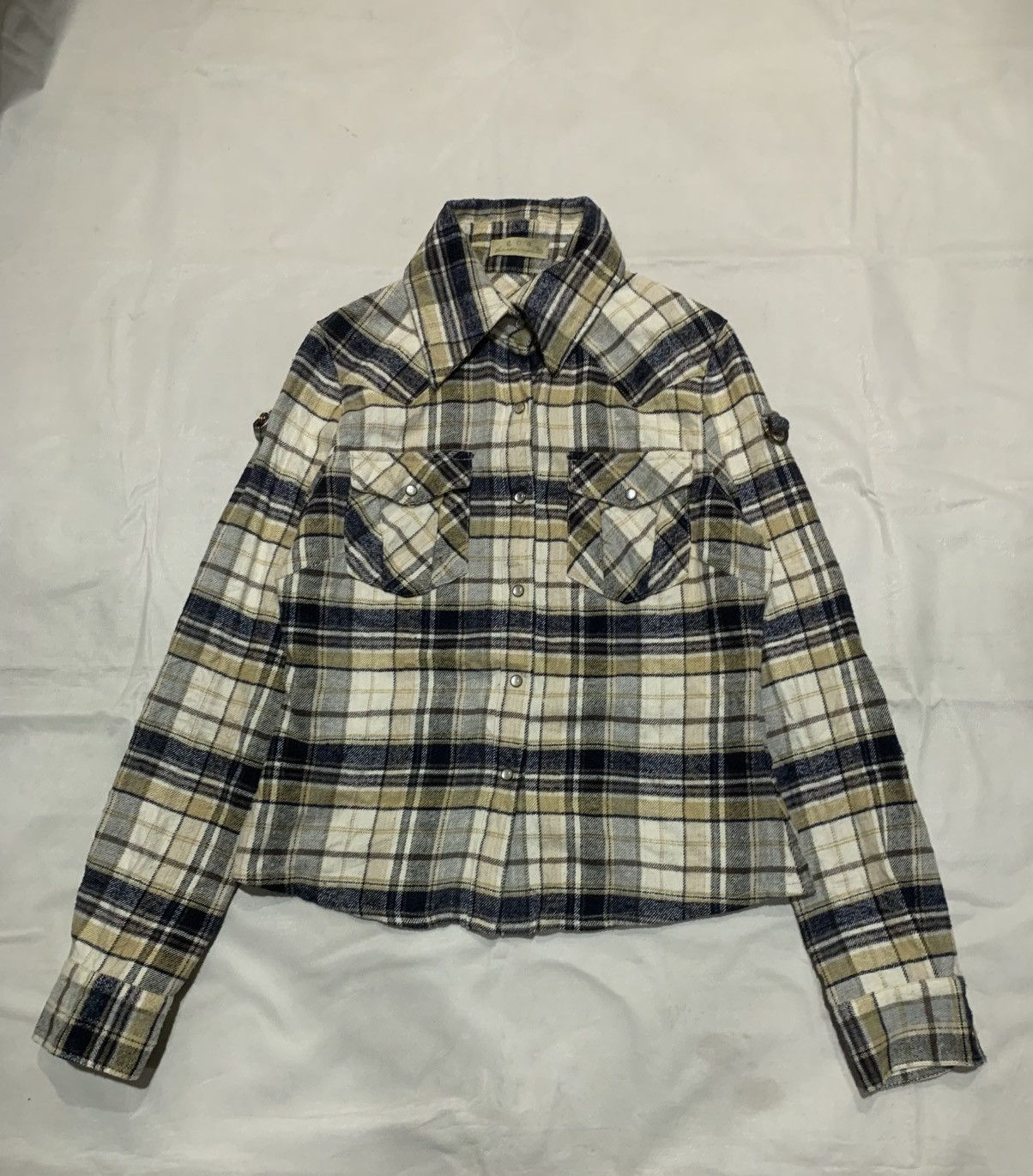 GOA GOA Women Vintage Cowboy Buttons Flannel Size S / US 4 / IT 40 - 1 Thumbnail