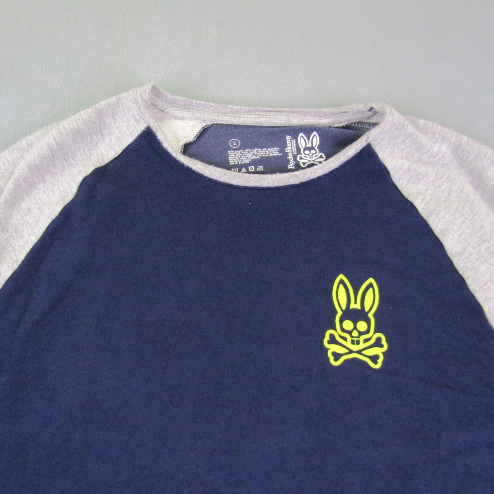 Vintage Psycho Bunny Sweater Men's Large Pullover Crewneck Knit Casual Travel Blue Logo Outdoor Size US L / EU 52-54 / 3 - 2 Thumbnail