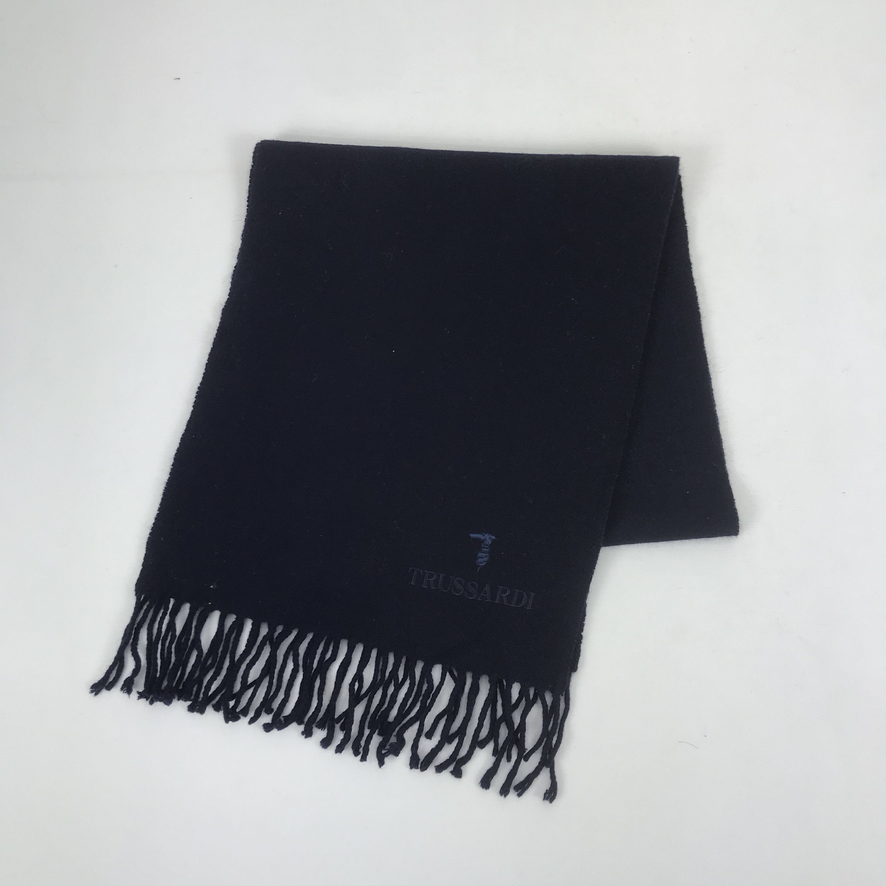 Trussardi Vintage Trussardi Scarf Muffler Wool Cashmere Scarves Size ONE SIZE - 3 Thumbnail