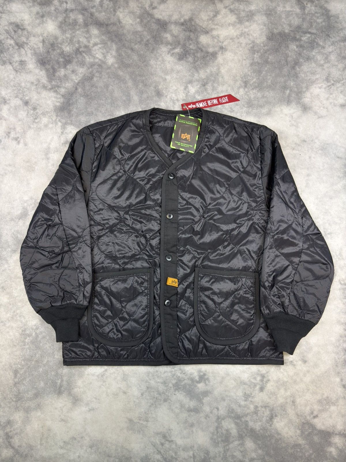 Alpha Industries Crazy Vintage Y2K Alpha Industry Quilted Liner Bomber Jacket Size US M / EU 48-50 / 2 - 1 Thumbnail