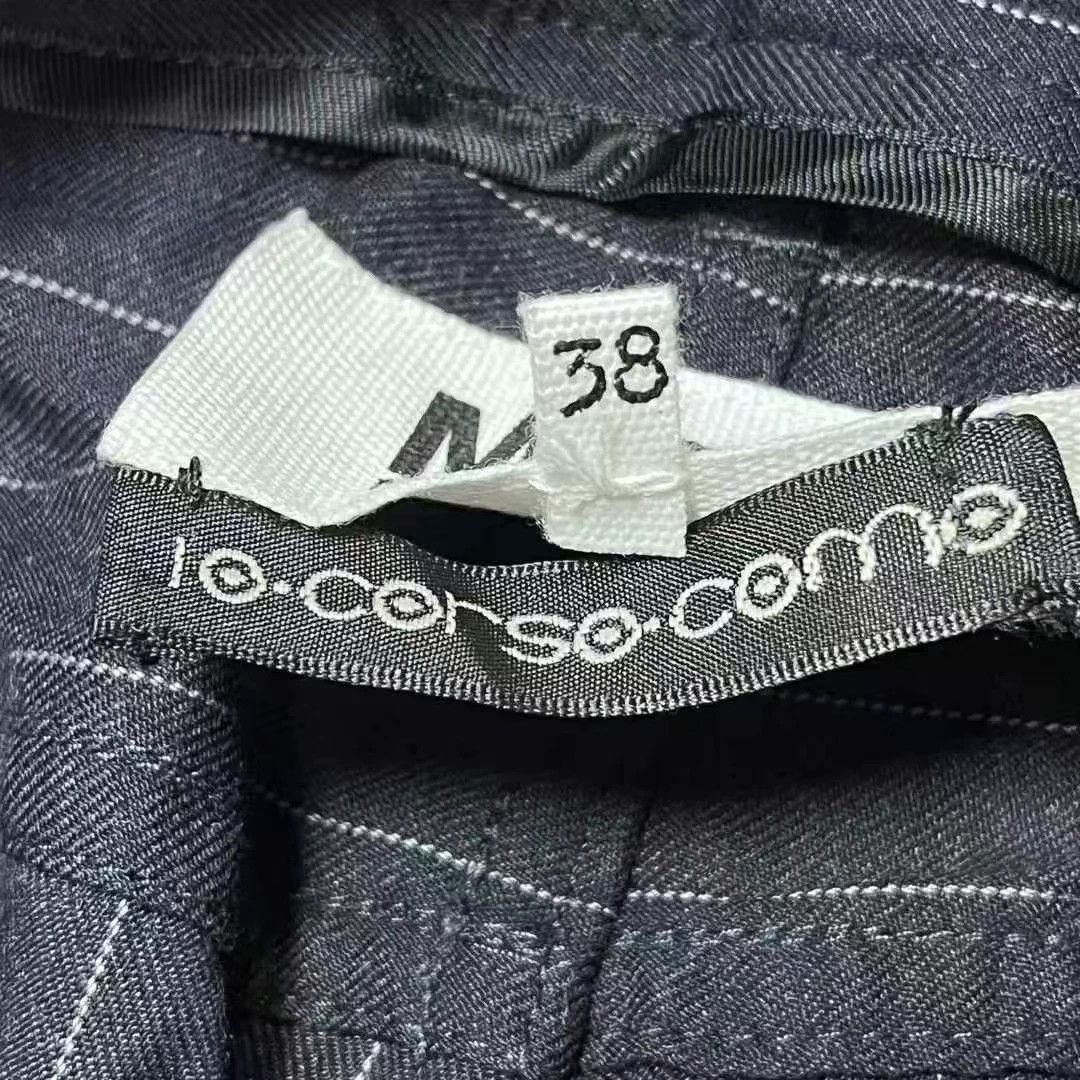 Maison Margiela Maison Margiela Black Striped Straight Leg Curved Trousers Size 38" / US 16 / IT 52 - 3 Thumbnail