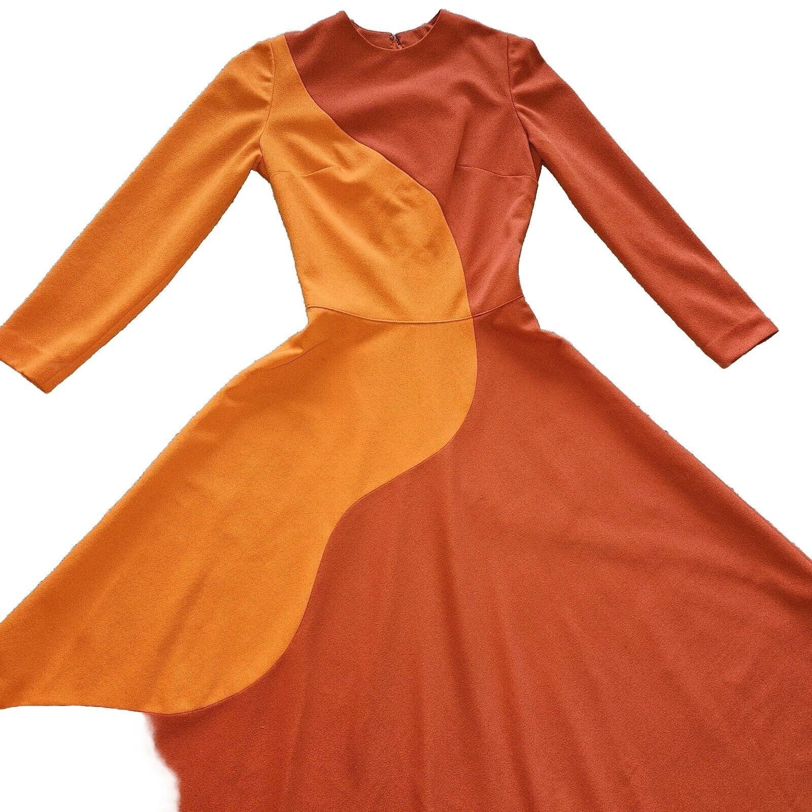 Handmade Vintage Handmade Maxi Dress Womens Sz S Groovy 70s Orange Wa Size S / US 4 / IT 40 - 19 Thumbnail