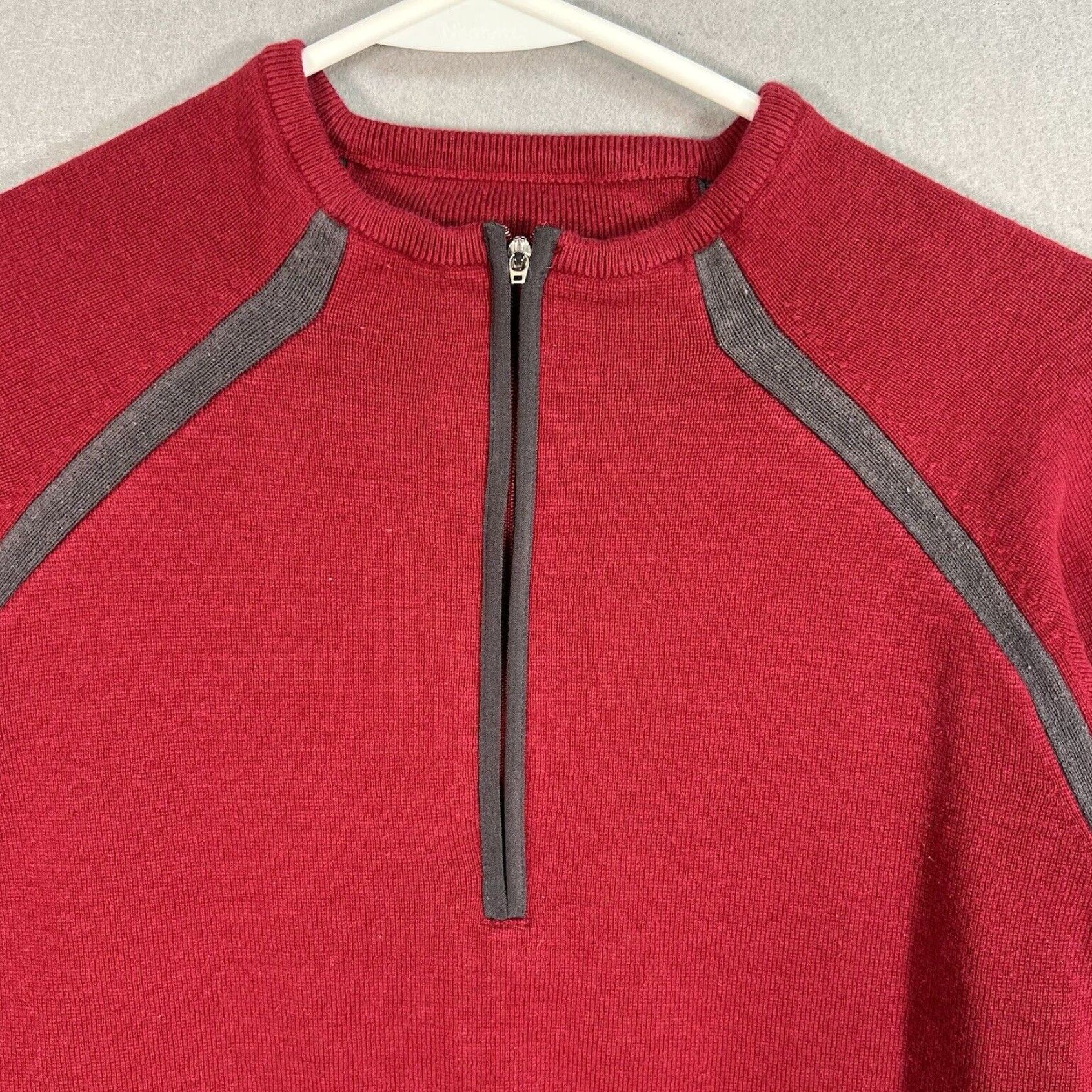 Nike VINTAGE Nike 1/4 Zip Sweatshirt Mens XL Red Size XL / US 12-14 / IT 48-50 - 4 Thumbnail