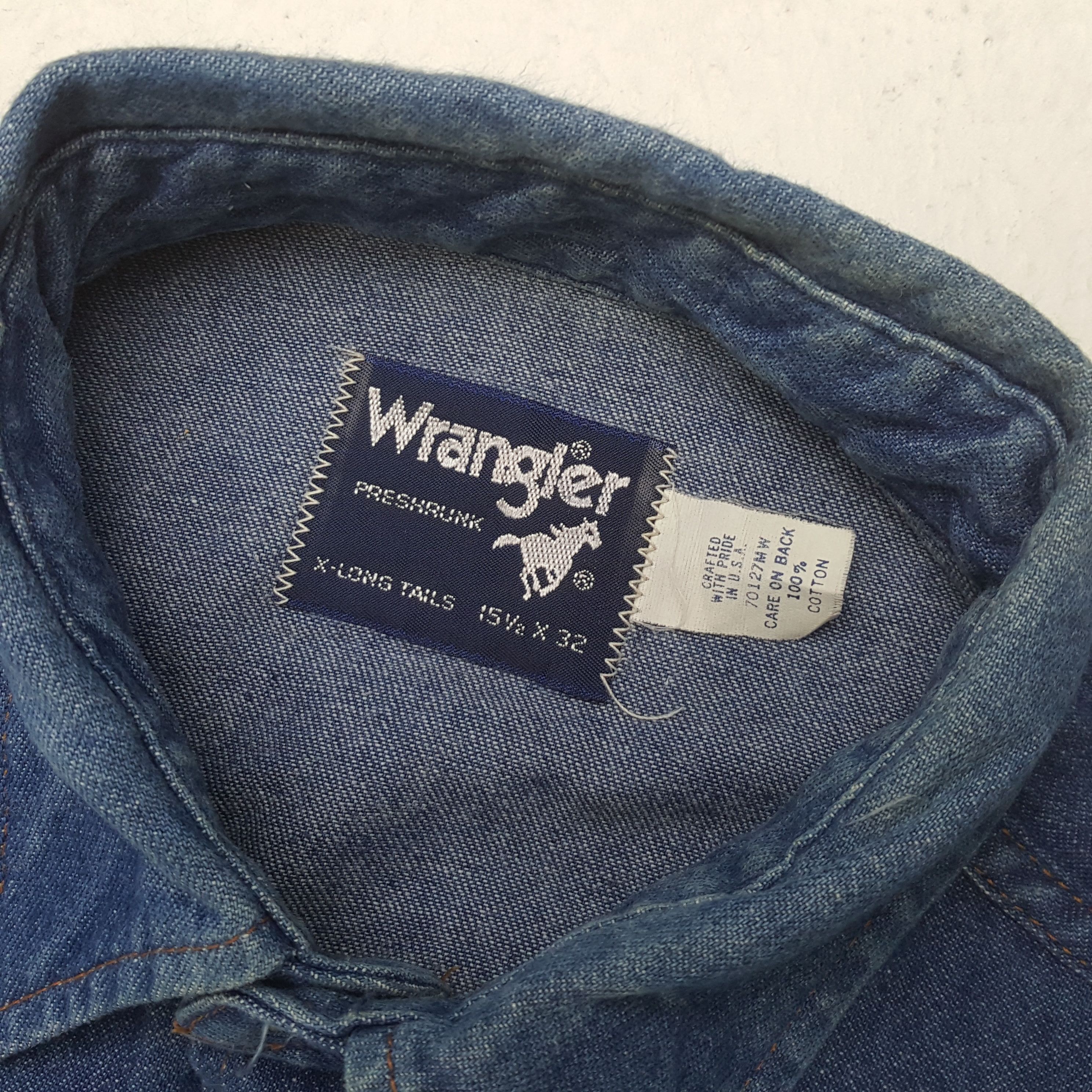Wrangler Wrangler Western Casual Style Denim Shirt RR2 Size US L / EU 52-54 / 3 - 4 Thumbnail