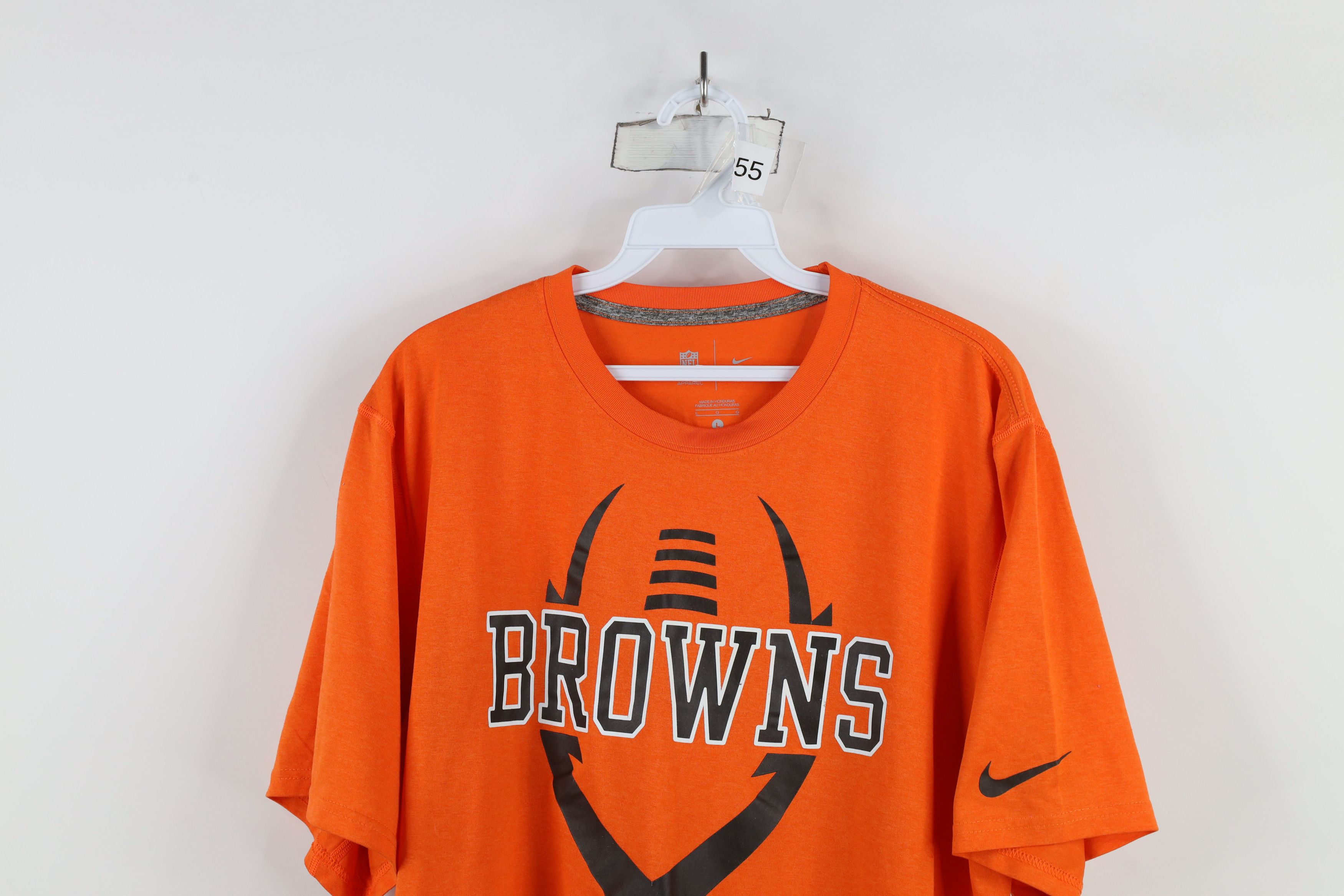 Nike × Vintage Nike On Field Cleveland Browns Football Short Sleeve T-Shirt Size US L / EU 52-54 / 3 - 2 Thumbnail