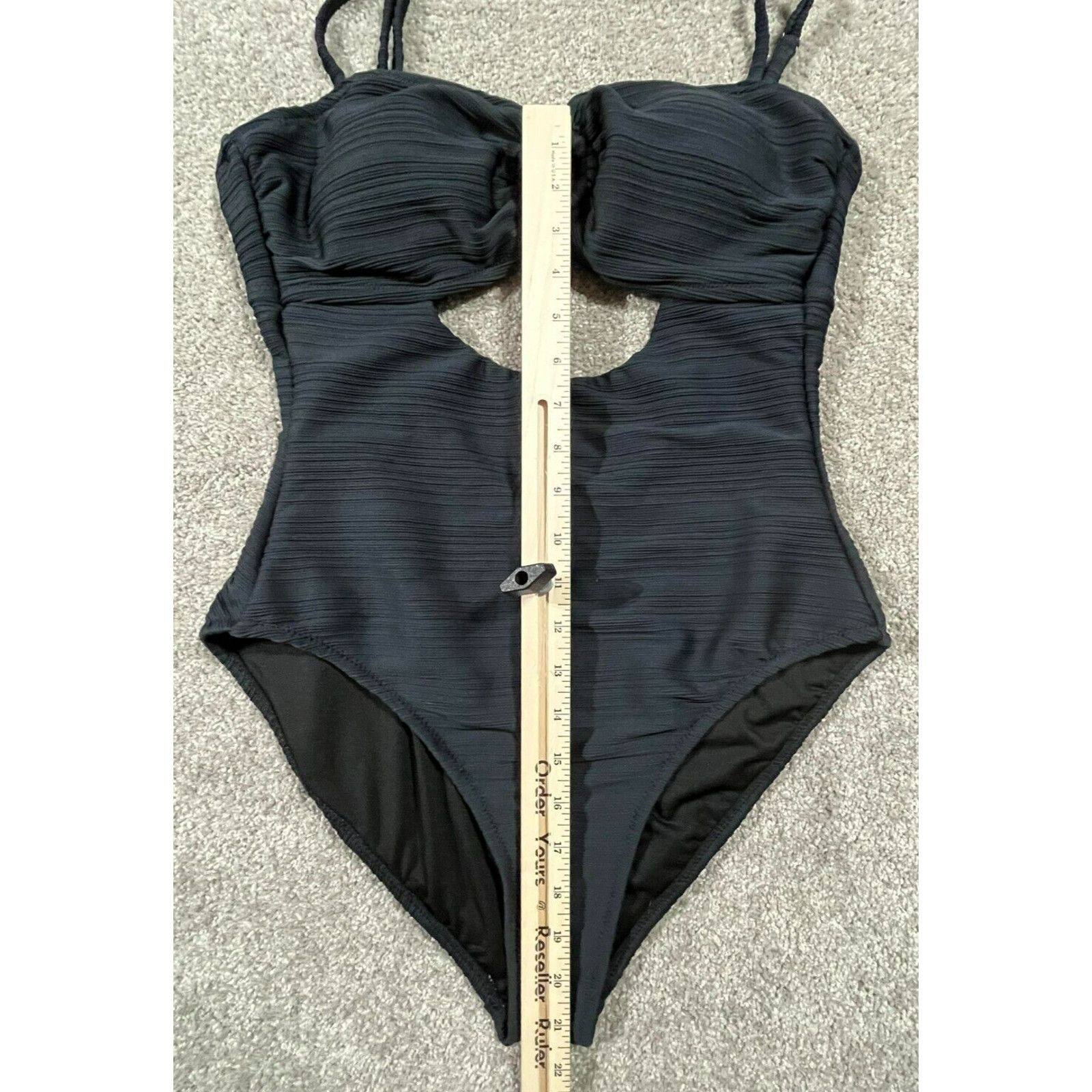 Jessica Simpson Jessica Simpson Swimsuit L One Piece O Ring Padded Black Size L / US 10 / IT 46 - 4 Thumbnail