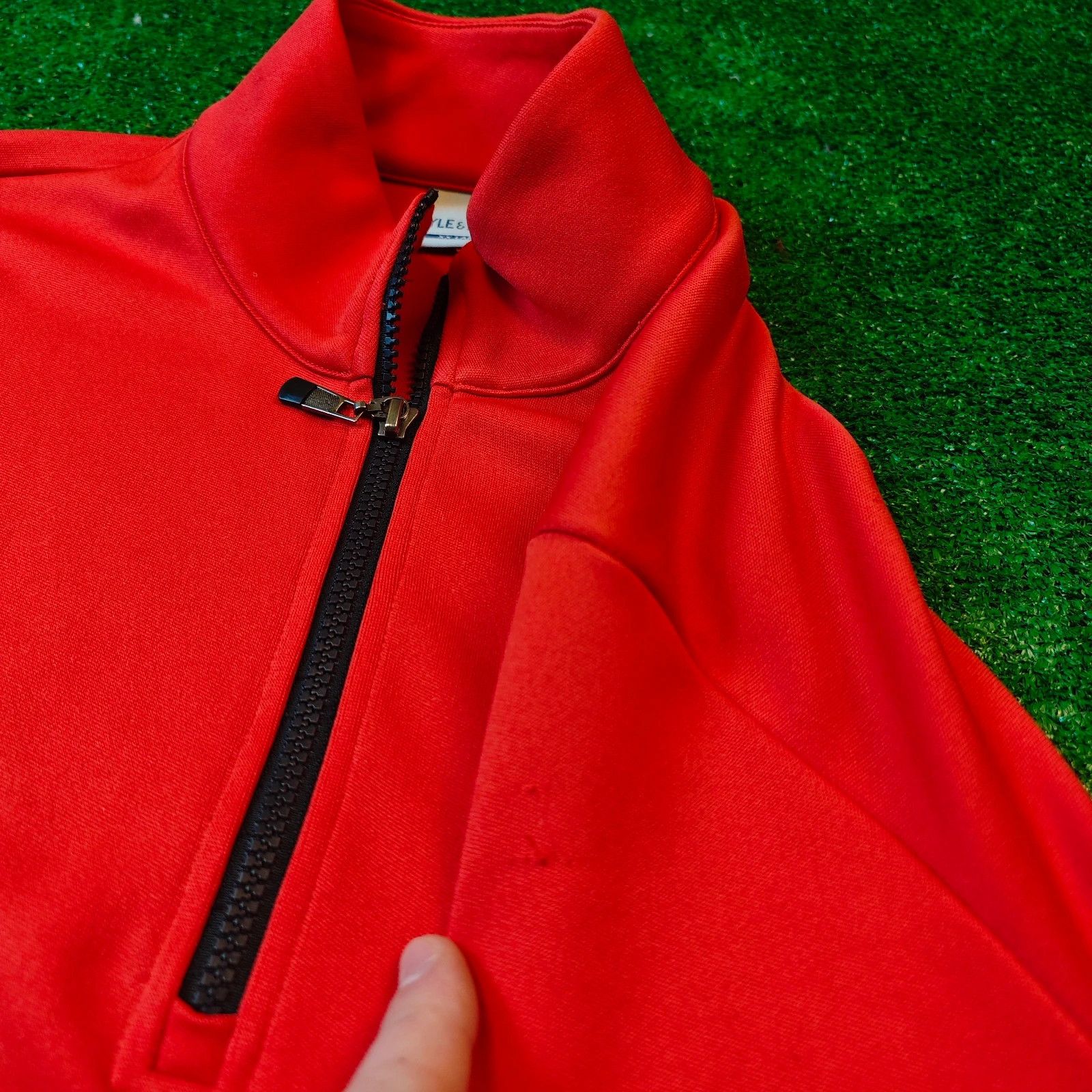 Lyle & Scott Lyle & Scott Sweater Mens XXL red 1/4 zip pullover Size US XL / EU 56 / 4 - 7 Thumbnail