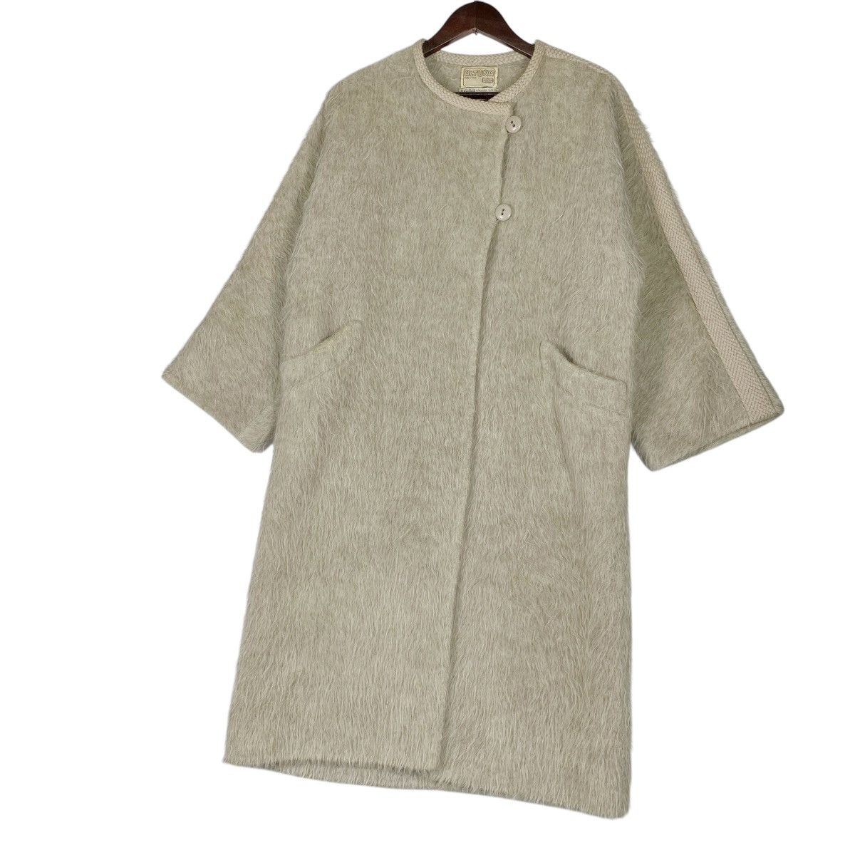 Agnona Vintage Altuna Agnona Alpaca Wool Coat Made in Italy Size S / US 4 / IT 40 - 8 Thumbnail