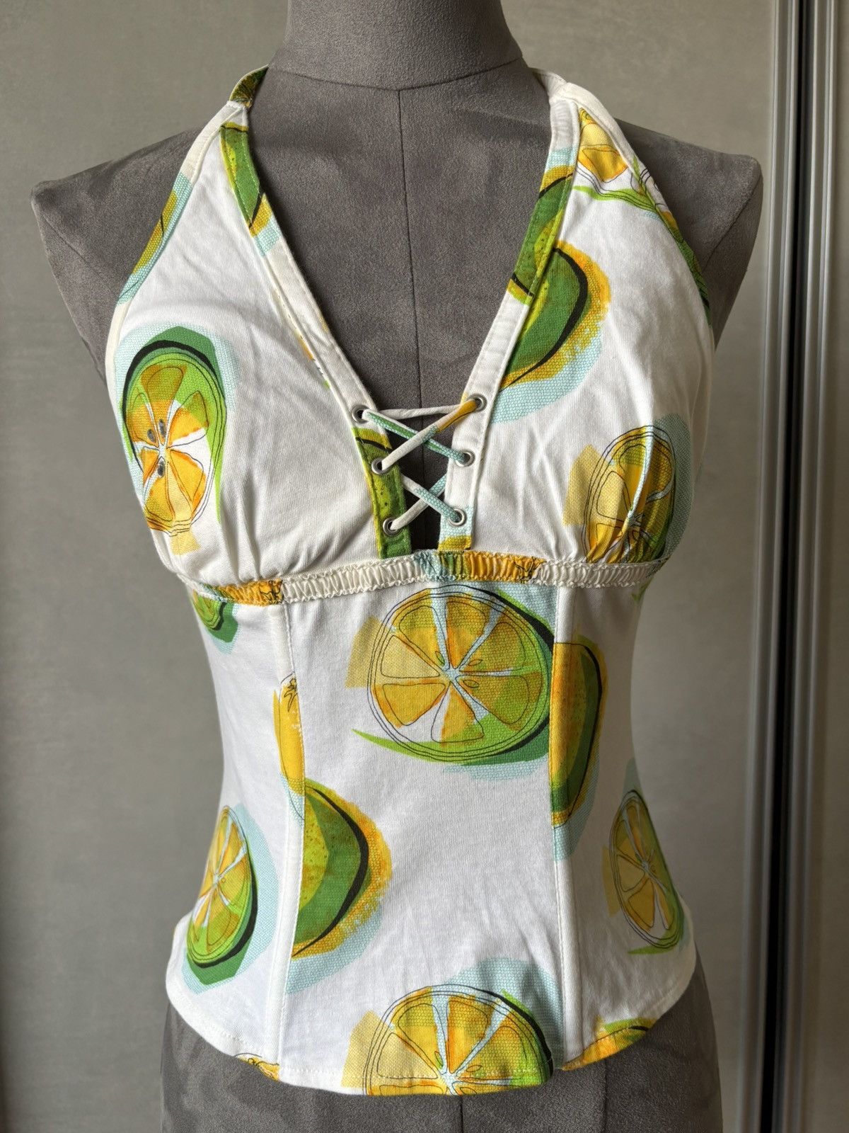 Dior Christian Dior lemon print bustier top – Galliano era Size S / US 4 / IT 40 - 1 Thumbnail