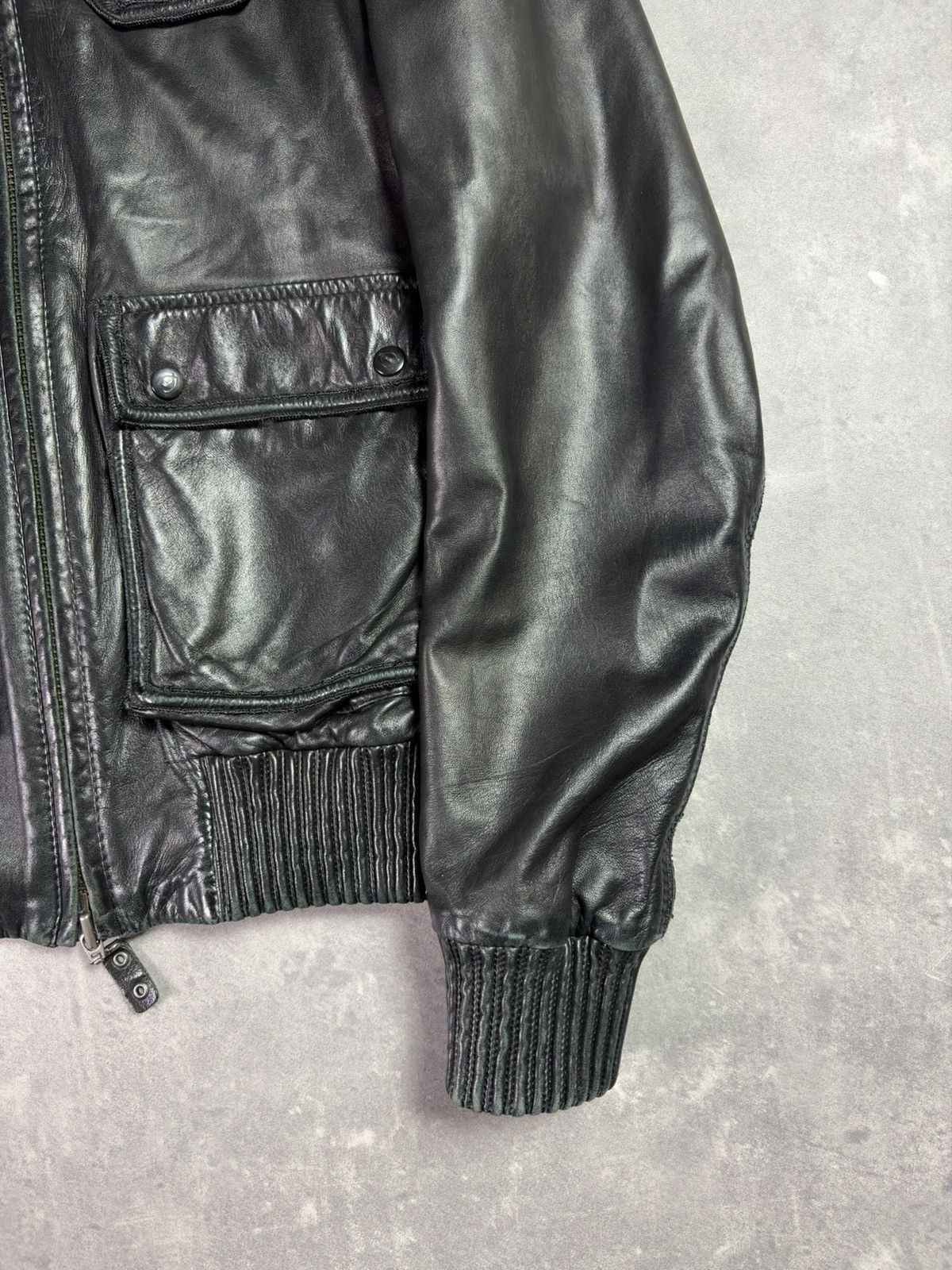 Just Cavalli 00s Just Cavalli Leather Bomber Jacket M L Archive Size US M / EU 48-50 / 2 - 6 Thumbnail