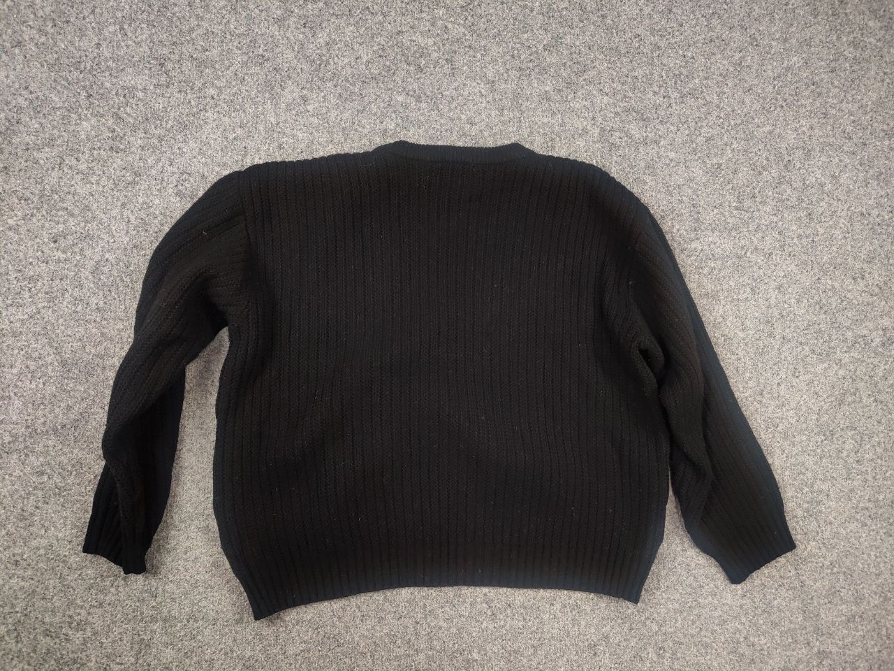 Chevignon Vintage 90's Chevignon Wool Blend Black Knit cropped Sweater Size US L / EU 52-54 / 3 - 8 Thumbnail