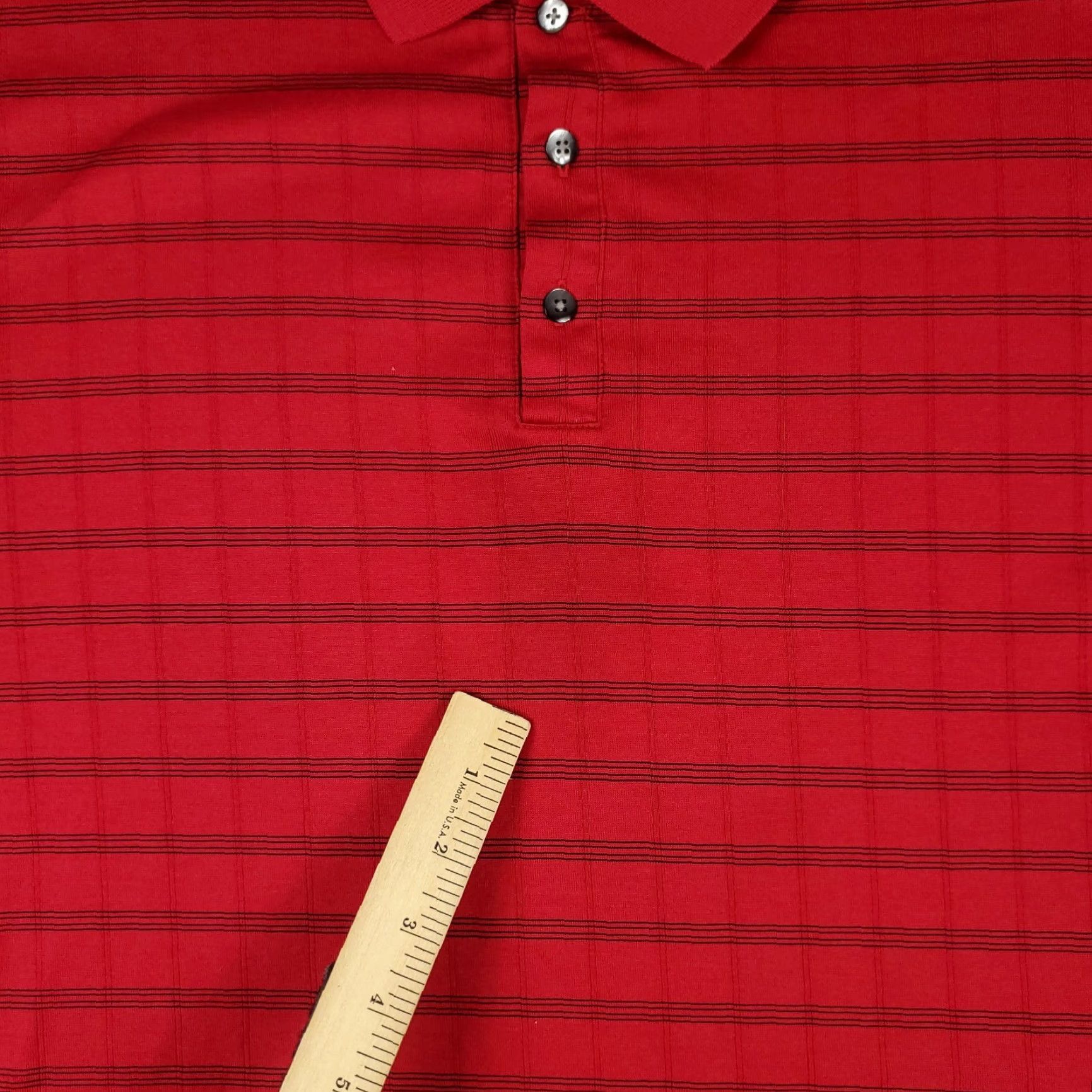 Nike Nike Golf Polo Shirt Mens Large Red Cotton Short Sleeve Size US L / EU 52-54 / 3 - 3 Thumbnail