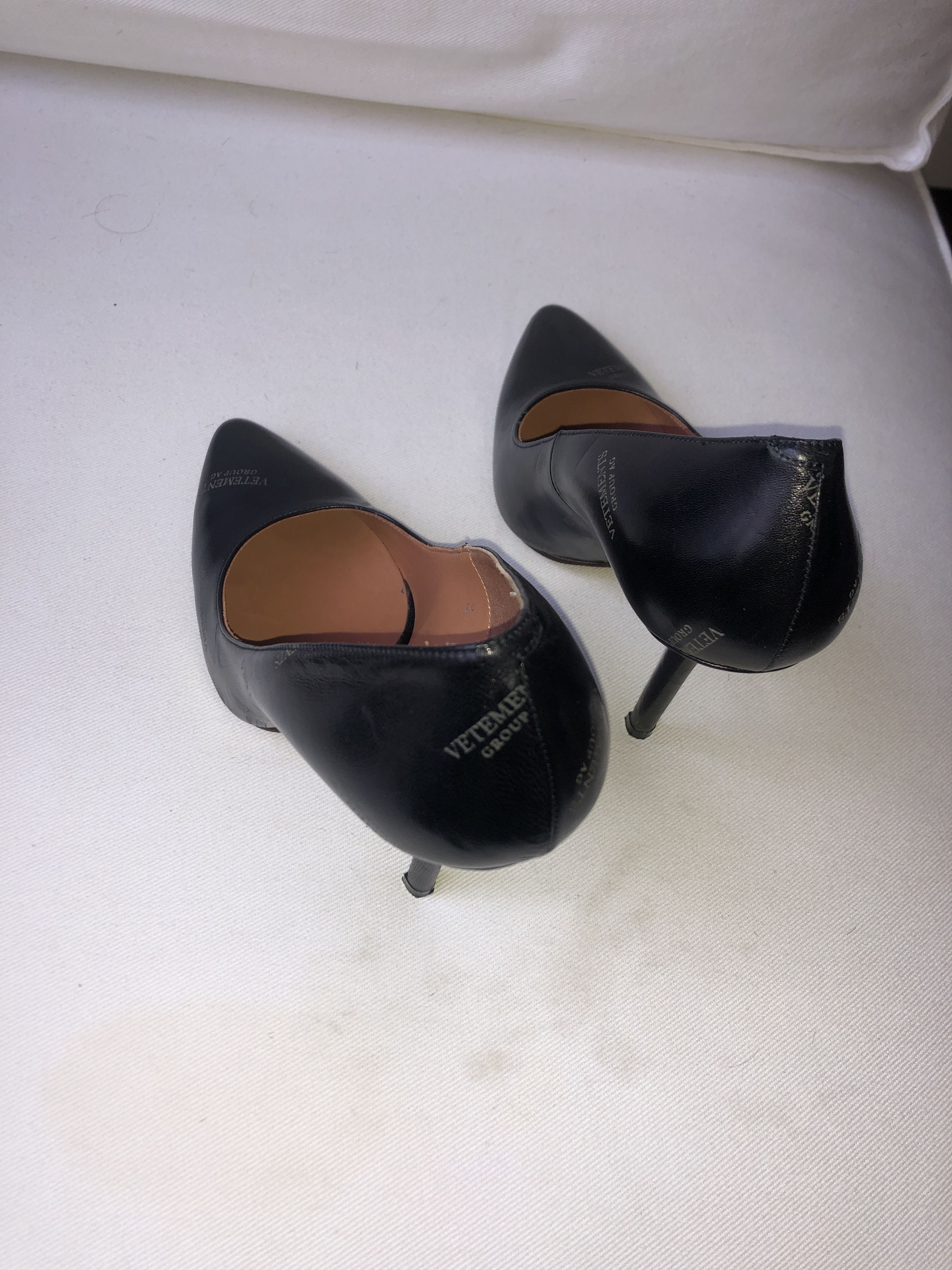 Vetements Black Leather Pumps with "Snatched" Shoe Sole Size US 9 / IT 39 - 20 Thumbnail