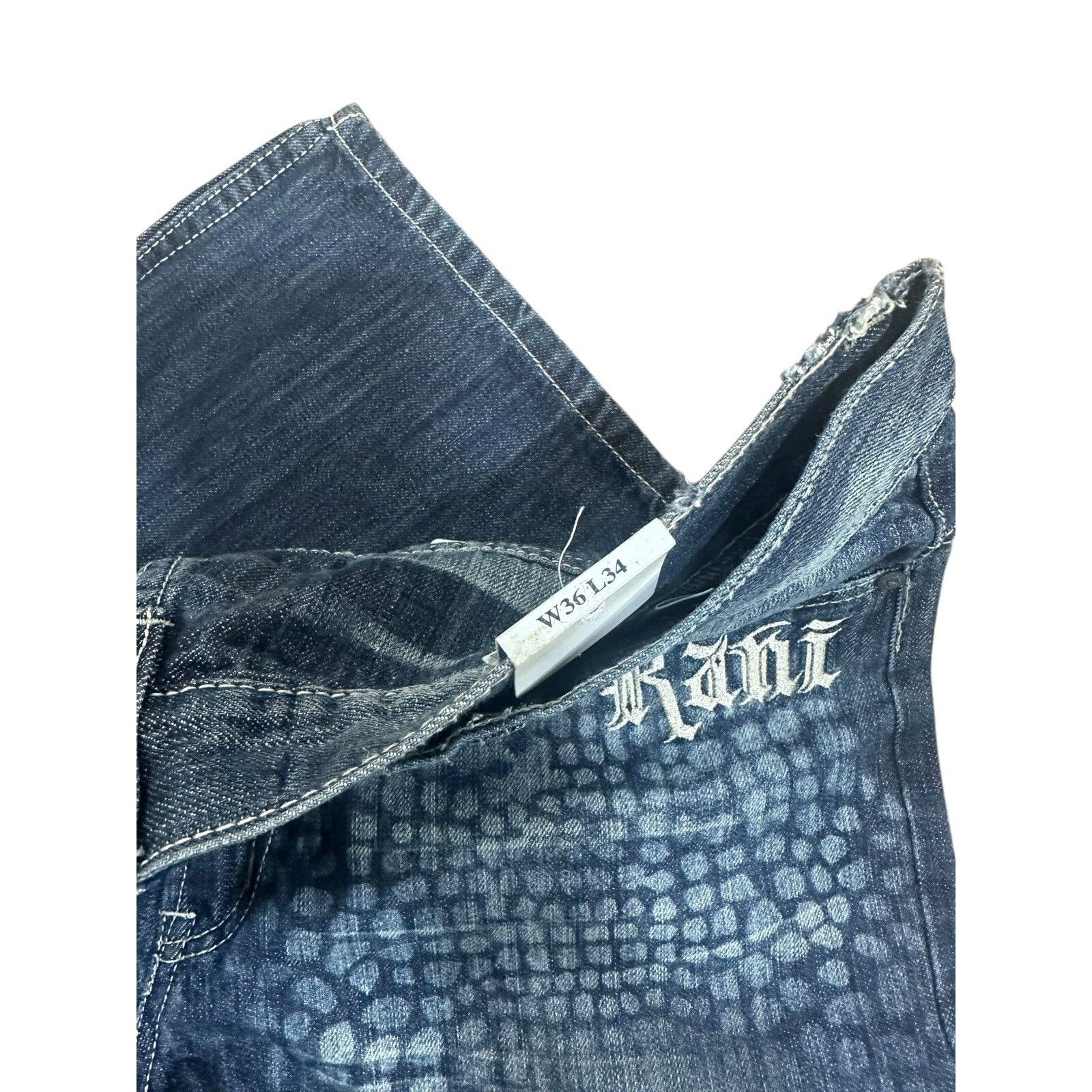 Karl Kani Vintage Karl Kani Jeans 36x34 Denim Hip Hop Baggy Y2K 90’s 2 Size US 36 / EU 52 - 5 Thumbnail