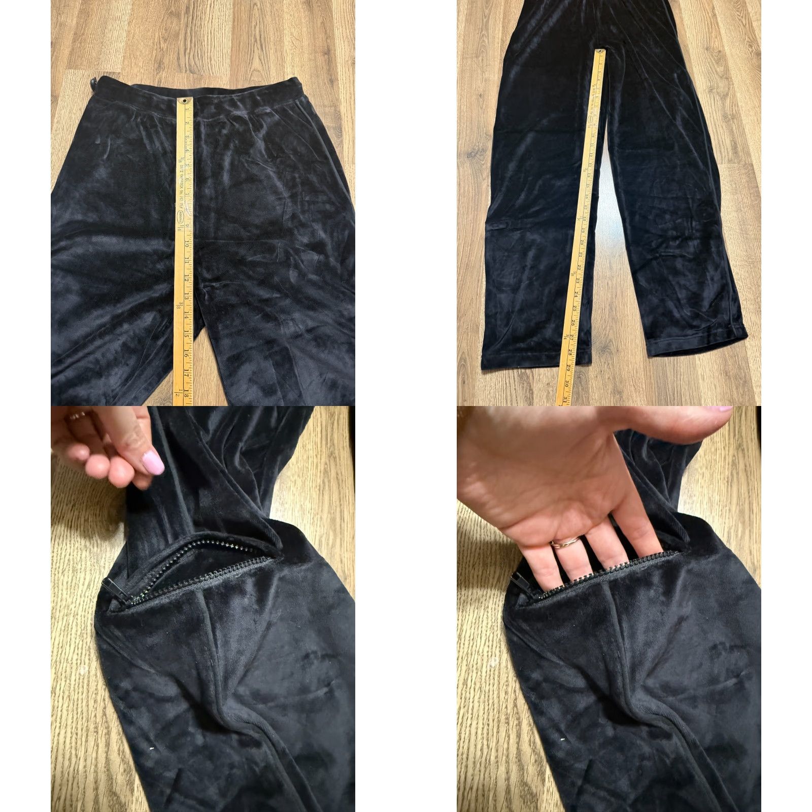 Vintage Sport Savvy Pants Women’s Medium Pull on Black Hidden Pocket on Leg 41" Length Pants Womens Medium Black Pockets 41" Length Fashion Sports Style Size 32" / US 10 / IT 46 - 8 Thumbnail