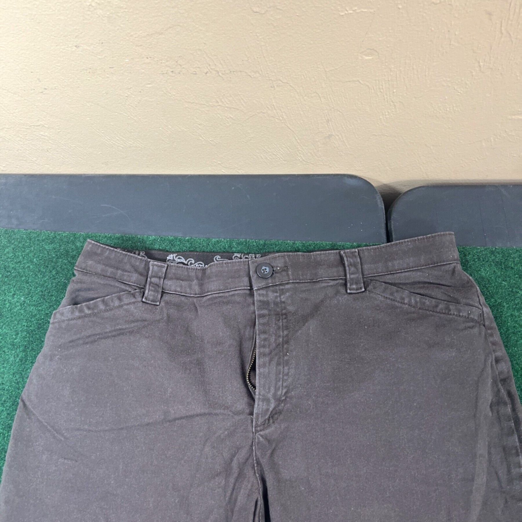 Lee Lee Pants Womens 16M Brown Comfort Fit Waistband Stretch Pants 35x28 Size 38" / US 16 / IT 52 - 2 Thumbnail