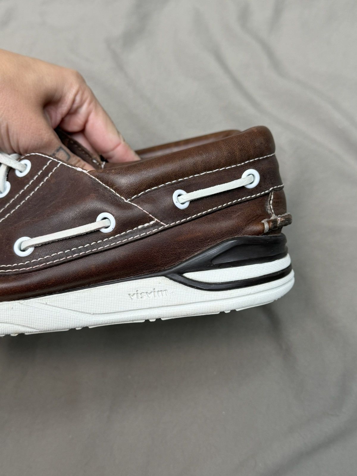 Visvim VISVIM Americana Deck Folk Leather Shoes size 9.5 Size US 9.5 / EU 42-43 - 5 Thumbnail