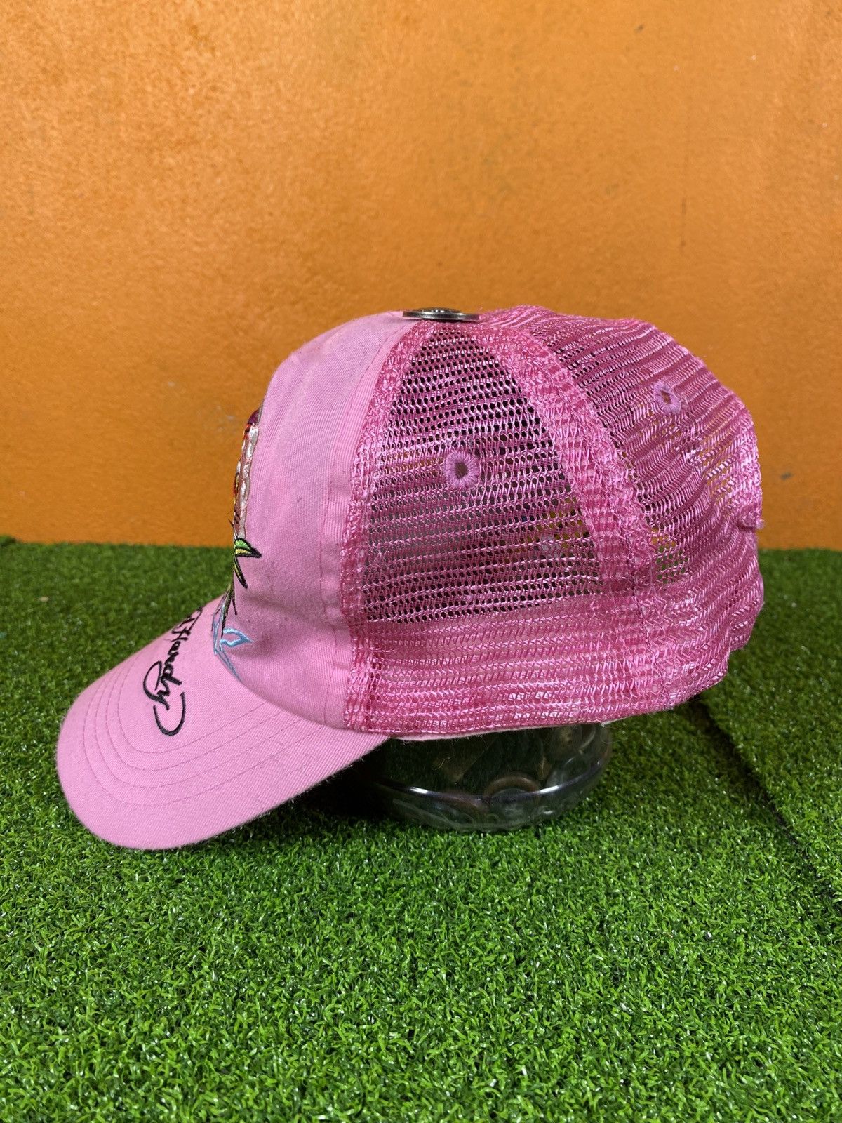 Ed Hardy Vintage Ed Hardy Pink Trucker Cap Tiger Embroidery Y2K Size ONE SIZE - 8 Thumbnail