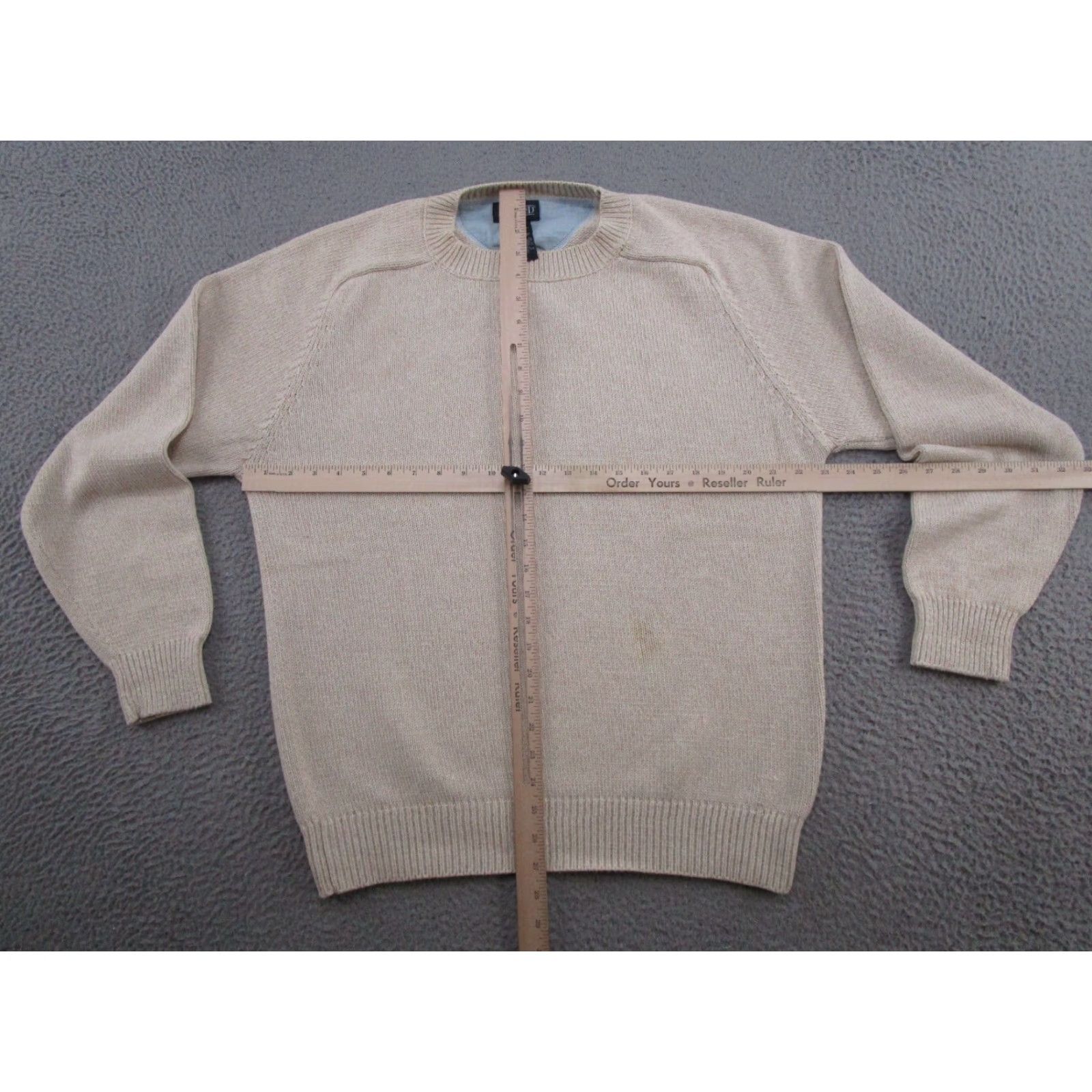 Lands' End VTG Lands' End Beige Heavy Knit Pullover Sweater Crewneck Size M Preppy Mens Pullover Sweater Vintage Beige Pullover Sweater Winter Fall Spring Mens Size US M / EU 48-50 / 2 - 4 Thumbnail