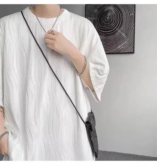 Japanese Brand Himejima x Ema 💎 Korean Wave Pleated Relaxed Tee T-shirt Size US M / EU 48-50 / 2 - 1 Thumbnail