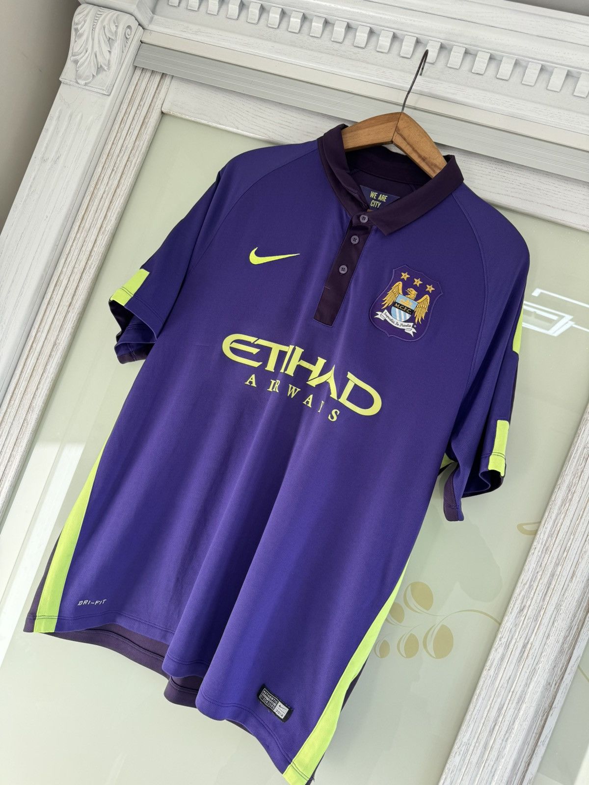 Nike Manchester City 2014-2015 Third Soccer Jersey Football Kit Size US XL / EU 56 / 4 - 3 Thumbnail
