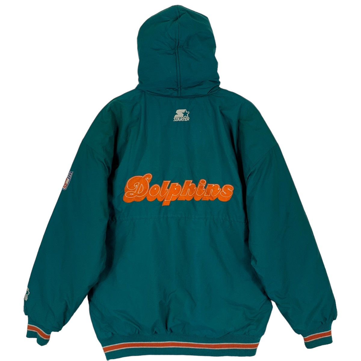 Starter × Vintage VINTAGE MIAMI DOLPHINS NFL STARTER BOMBER LIGHT JACKET Size US M / EU 48-50 / 2 - 11 Thumbnail