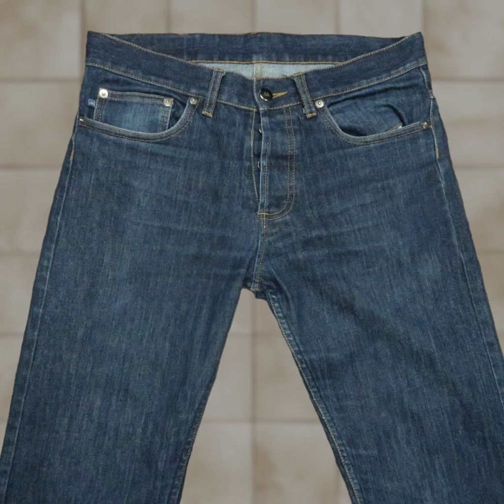 Mizzen+Main Mizzen+Main Jeans Mens 30x33 Blue 5-Pocket Denim Button Fly Straight Jeans Mens Regular 30 Blue Size US 30 / EU 46 - 1 Thumbnail