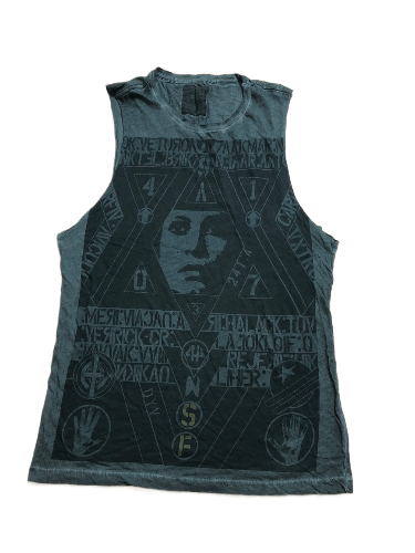 Allsaints Vintage Allsaints Big Y2K Print Tank Top Size S Size S / US 4 / IT 40 - 1 Thumbnail