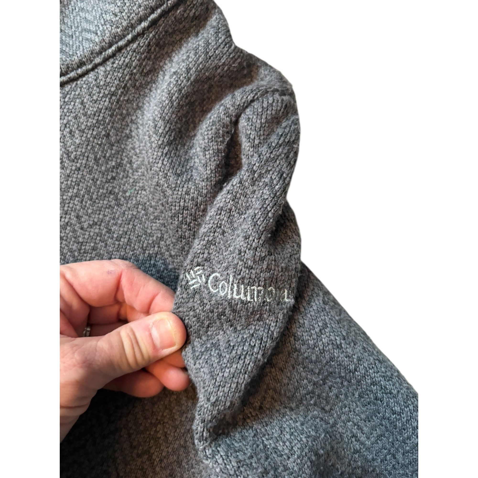Columbia Columbia Womens Full-Zip Fleece Jacket Chevron Pattern Gray Size S / US 4 / IT 40 - 2 Thumbnail