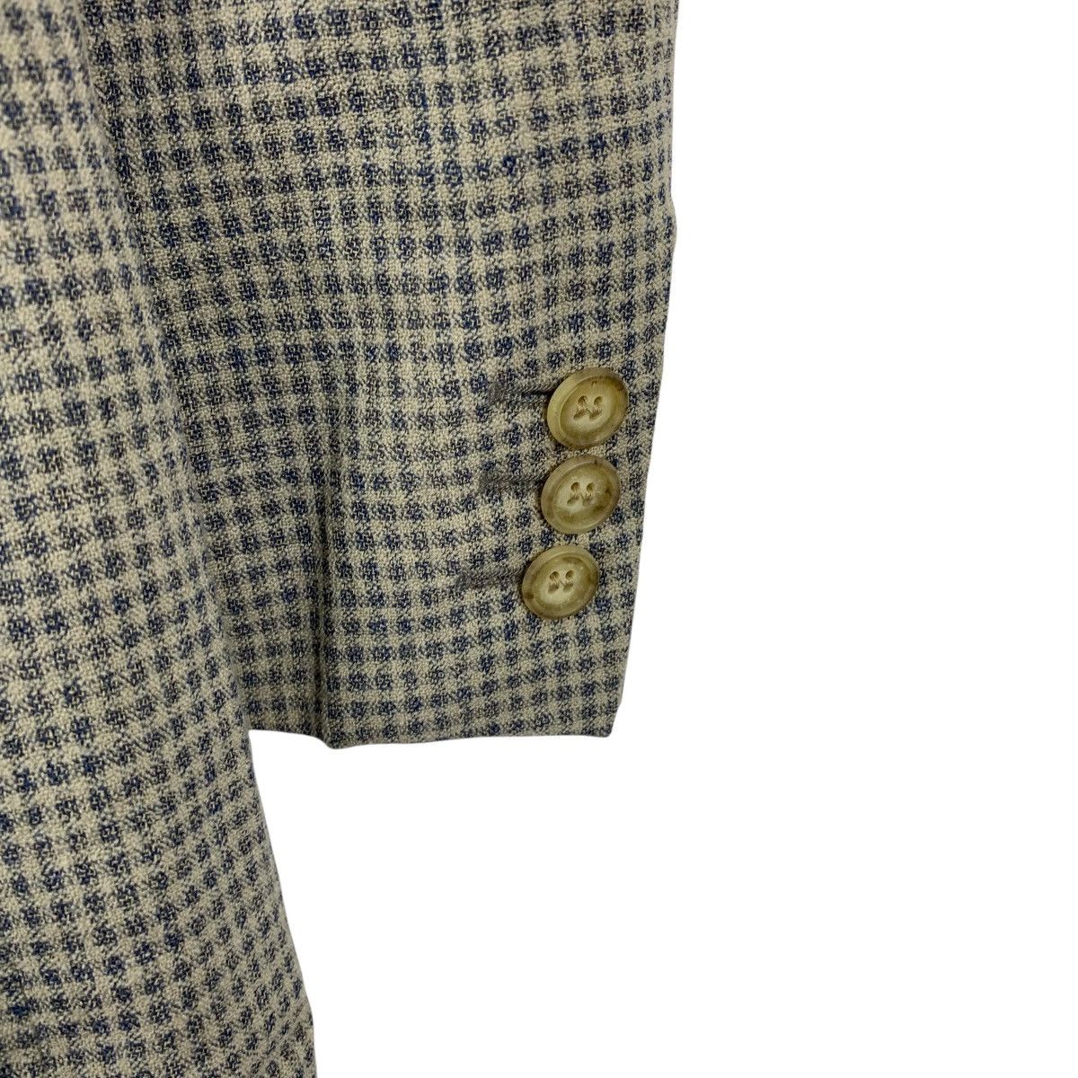 Adolfo Dominguez Vintage ADOLFO DOMINGUEZ Made In Spain Herringbone Blazer Size 46L - 8 Thumbnail
